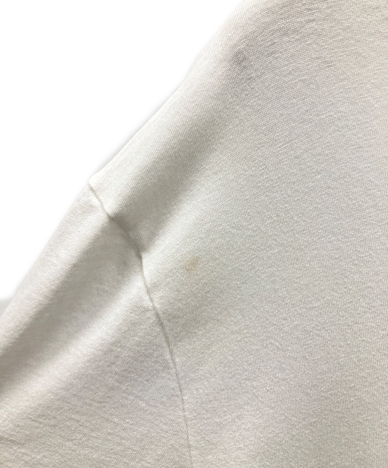 中古・古着通販】GUCCI (グッチ) ダメージ加工ロゴTシャツ ホワイト