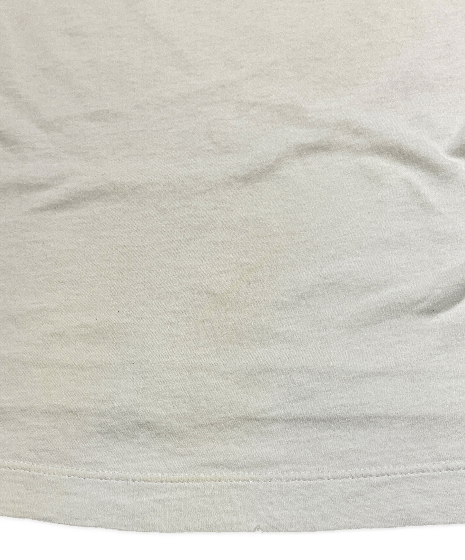 中古・古着通販】GUCCI (グッチ) ダメージ加工ロゴTシャツ ホワイト