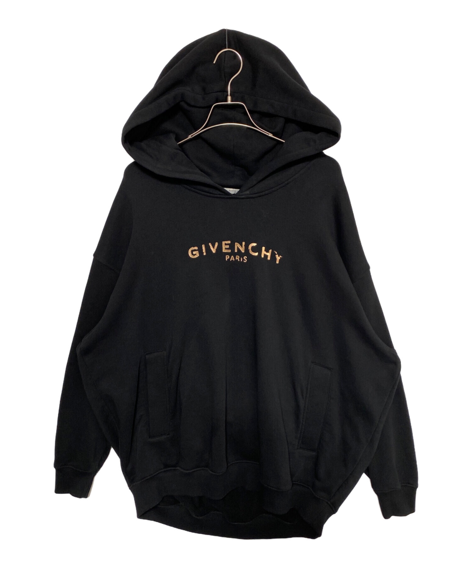 中古・古着通販】GIVENCHY (ジバンシィ) ロゴパーカー ブラック サイズ 中古・古着通販】GIVENCHY (ジバンシィ) ロゴパーカー ブラック サイズ