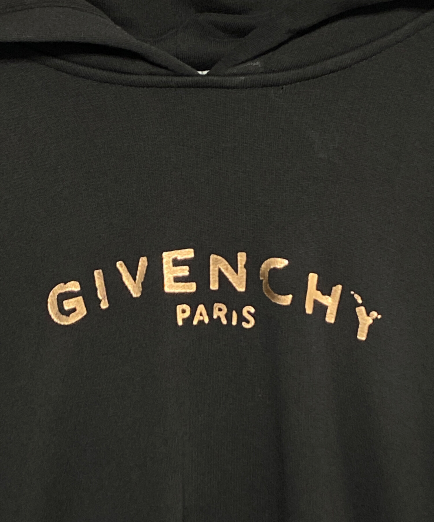 中古・古着通販】GIVENCHY (ジバンシィ) ロゴパーカー ブラック サイズ 中古・古着通販】GIVENCHY (ジバンシィ) ロゴパーカー ブラック サイズ