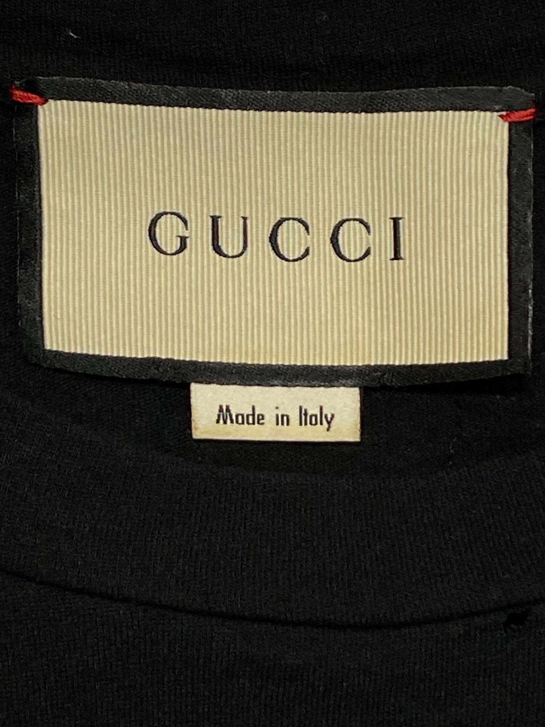 中古・古着通販】GUCCI (グッチ) ロゴTシャツ ブラック サイズ:XS