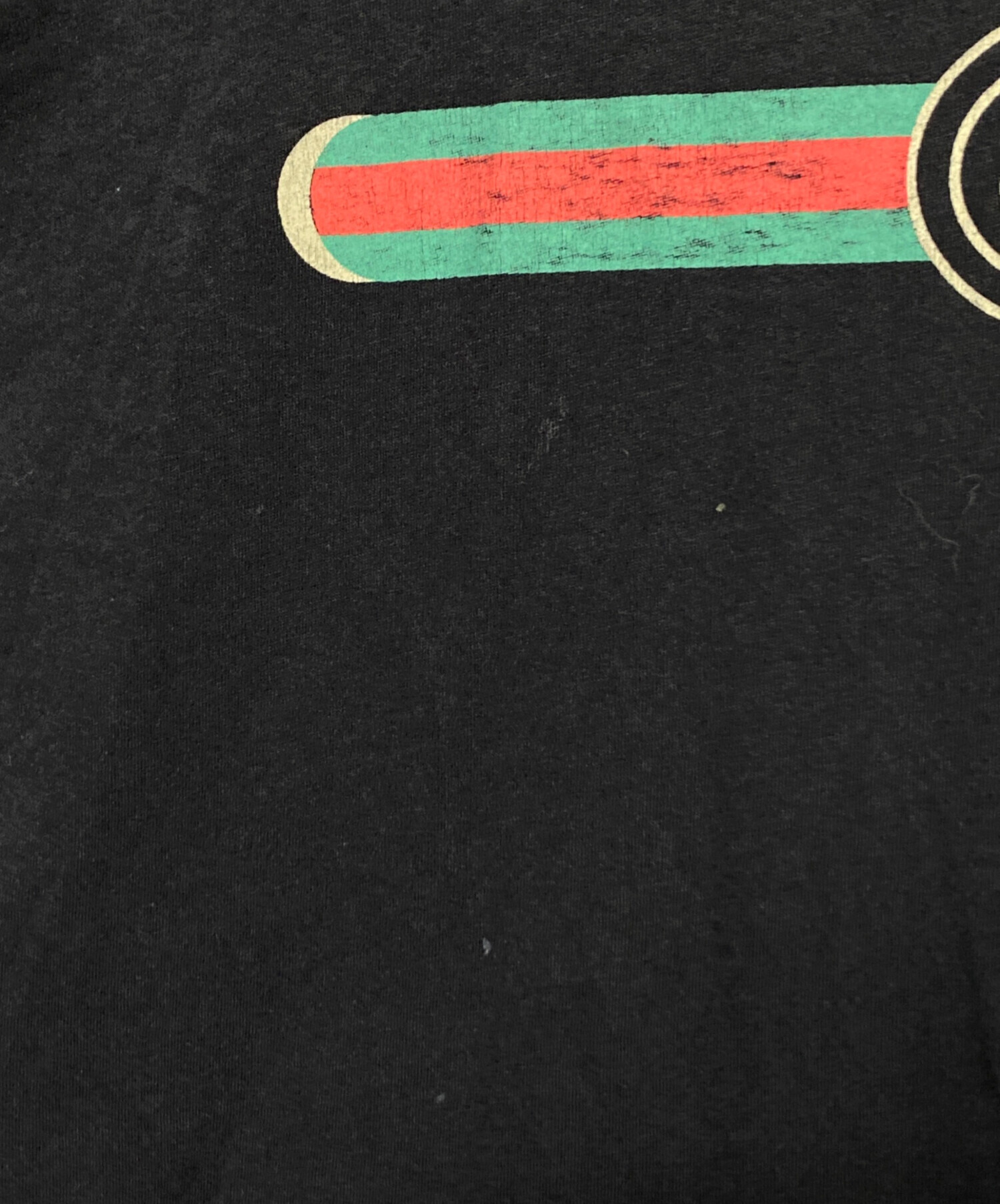 中古・古着通販】GUCCI (グッチ) ロゴTシャツ ブラック サイズ:XS