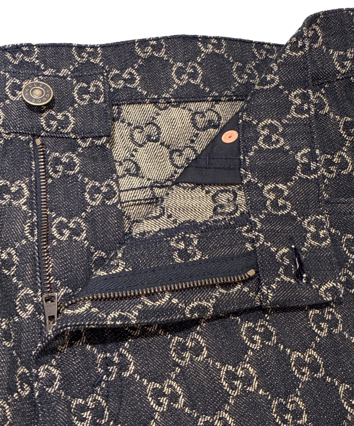 中古・古着通販】GUCCI (グッチ) GGジャガードデニムパンツ サイズ:W36
