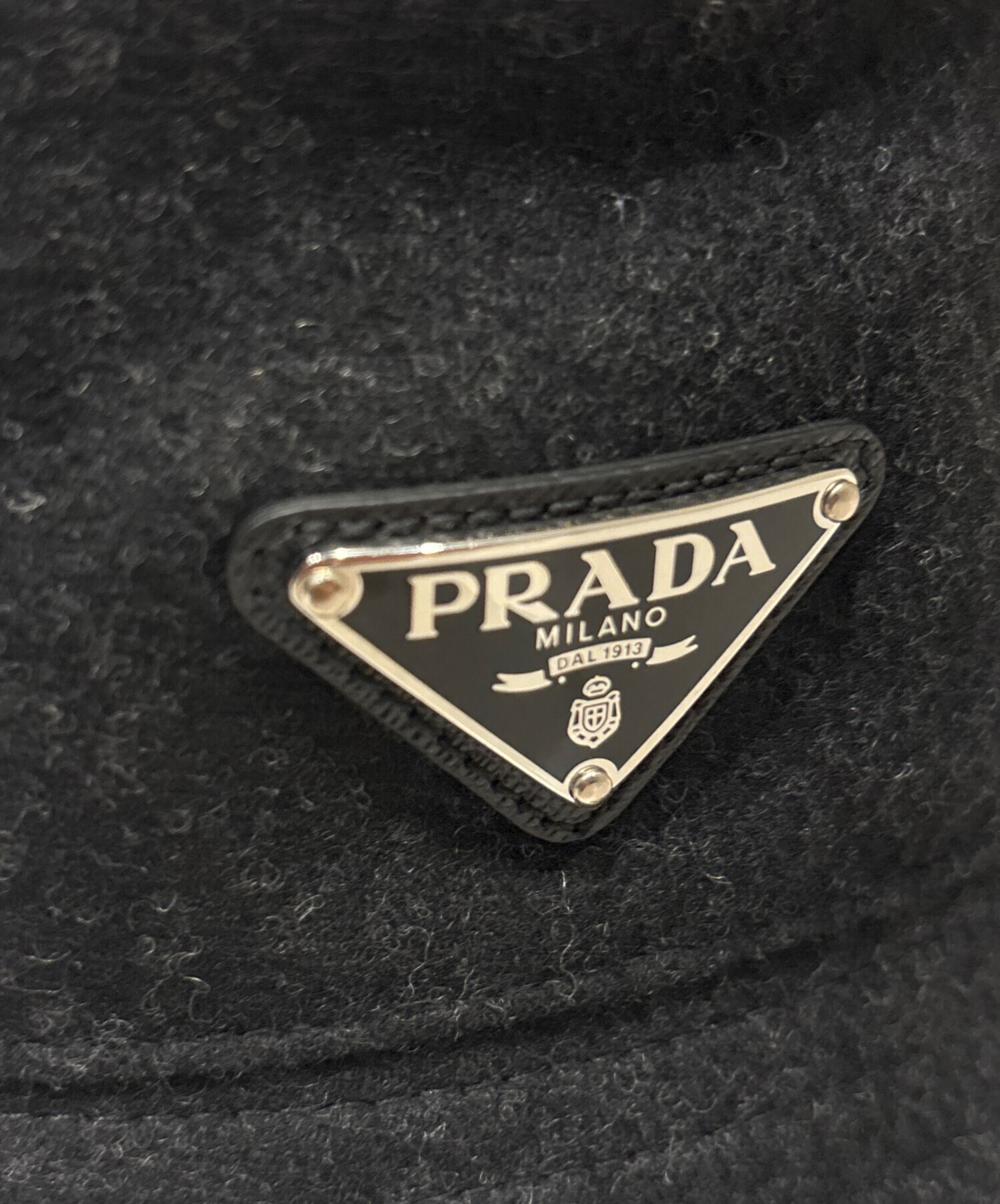 中古・古着通販】PRADA (プラダ) PRADA Triangle Logo Bucket Hat/ロゴ