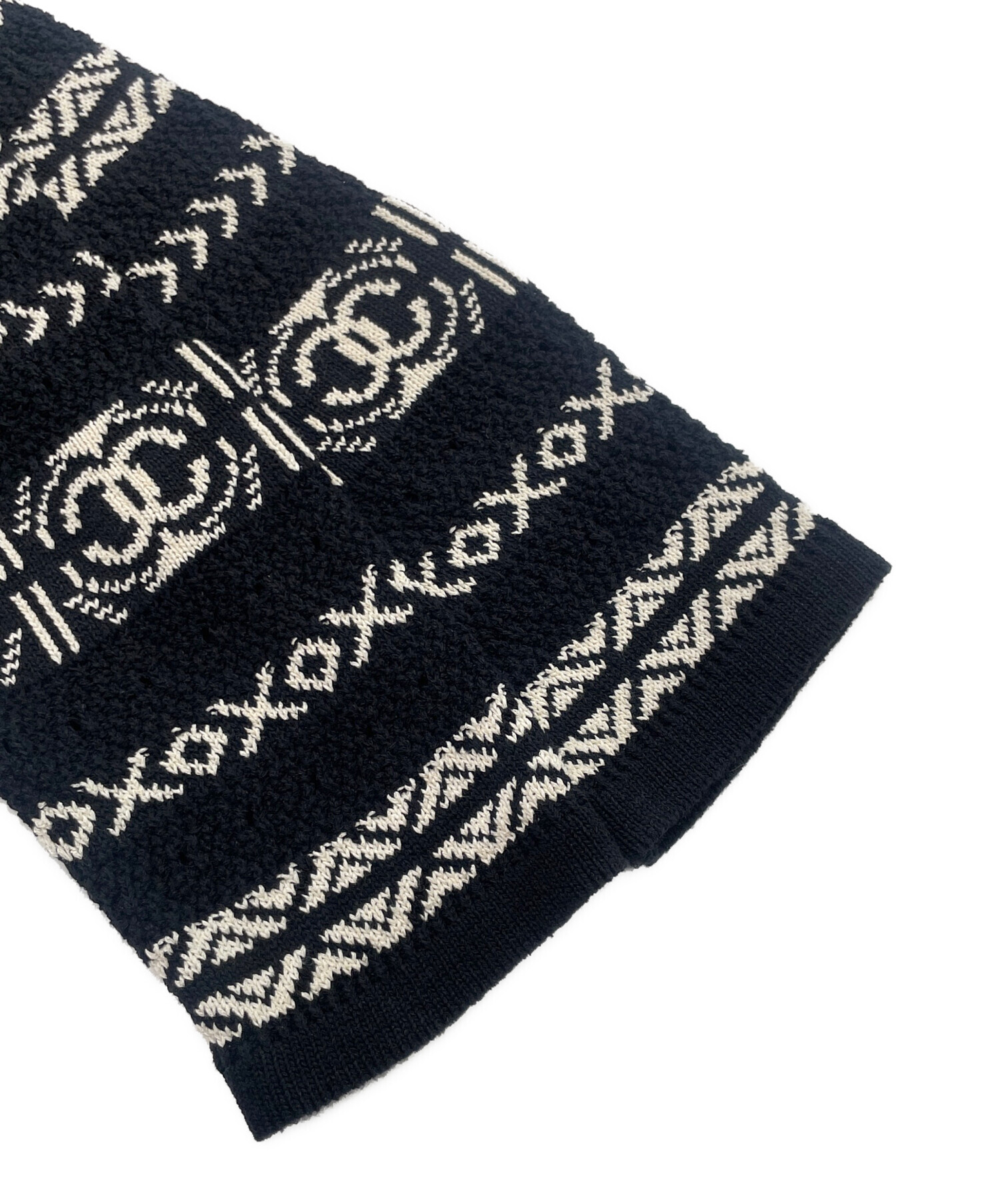 シャネル ココマーク ロゴボタン ネック 長袖ニット 48 P33272K シャネル ココマーク ロゴボタン ネック 長袖ニット 48 P33272K 楽天