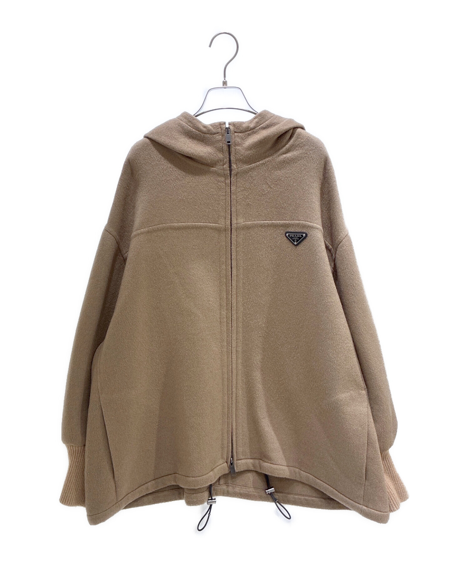 中古・古着通販】PRADA (プラダ) 三角プレート カシミアフーデッド