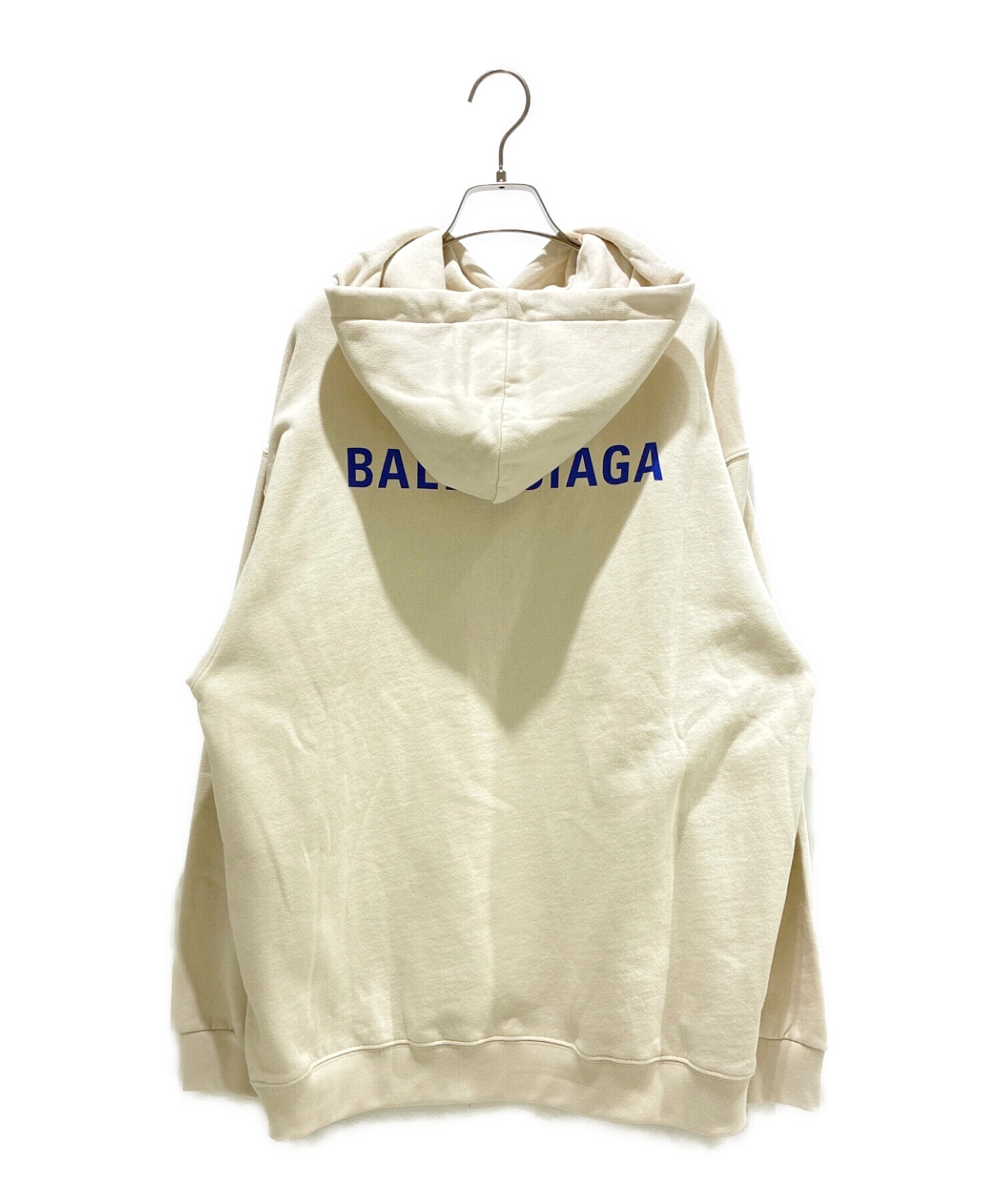 中古・古着通販】BALENCIAGA (バレンシアガ) ロゴパーカー ベージュ