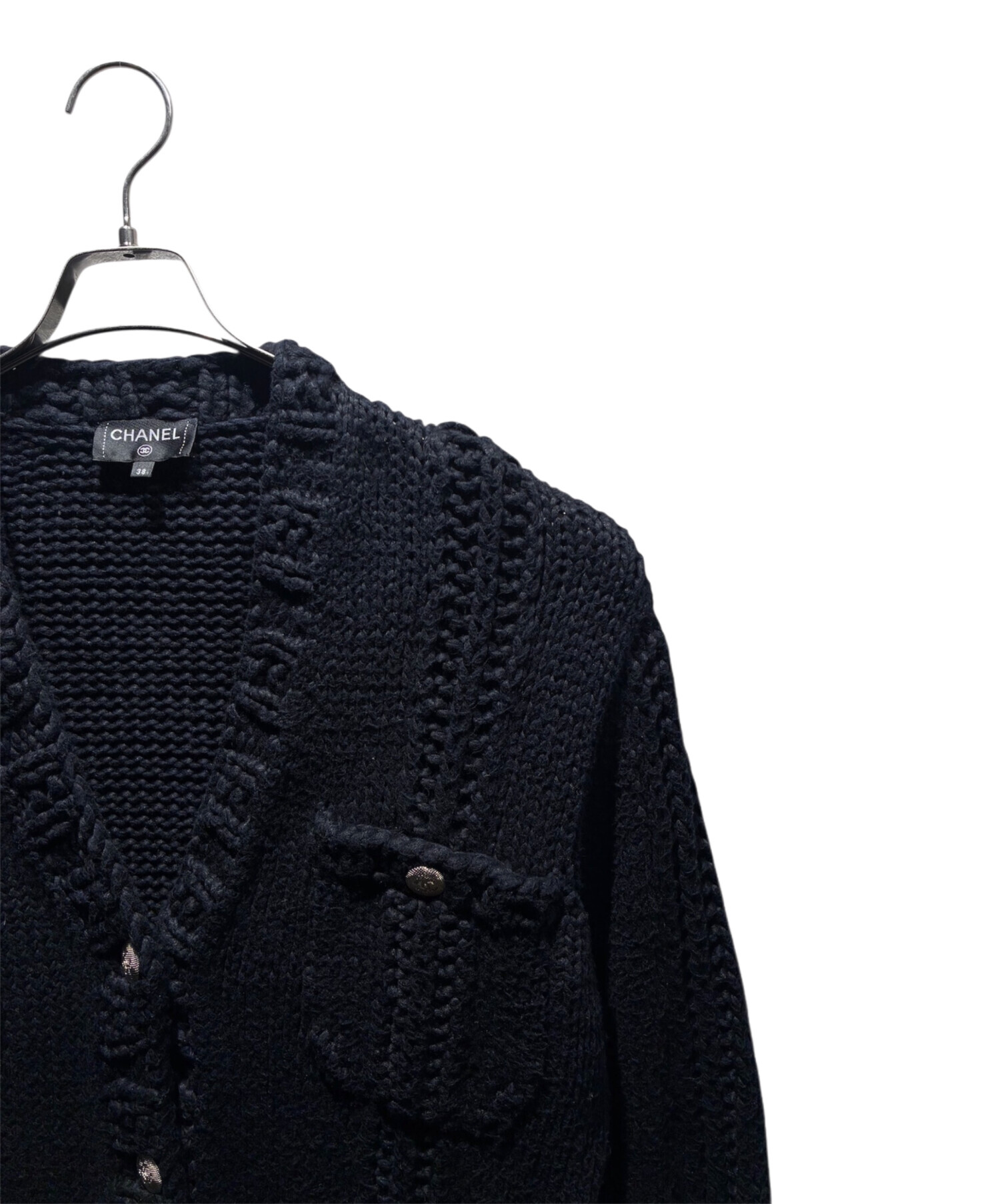 中古・古着通販】CHANEL (シャネル) ローゲージニットカーディガン