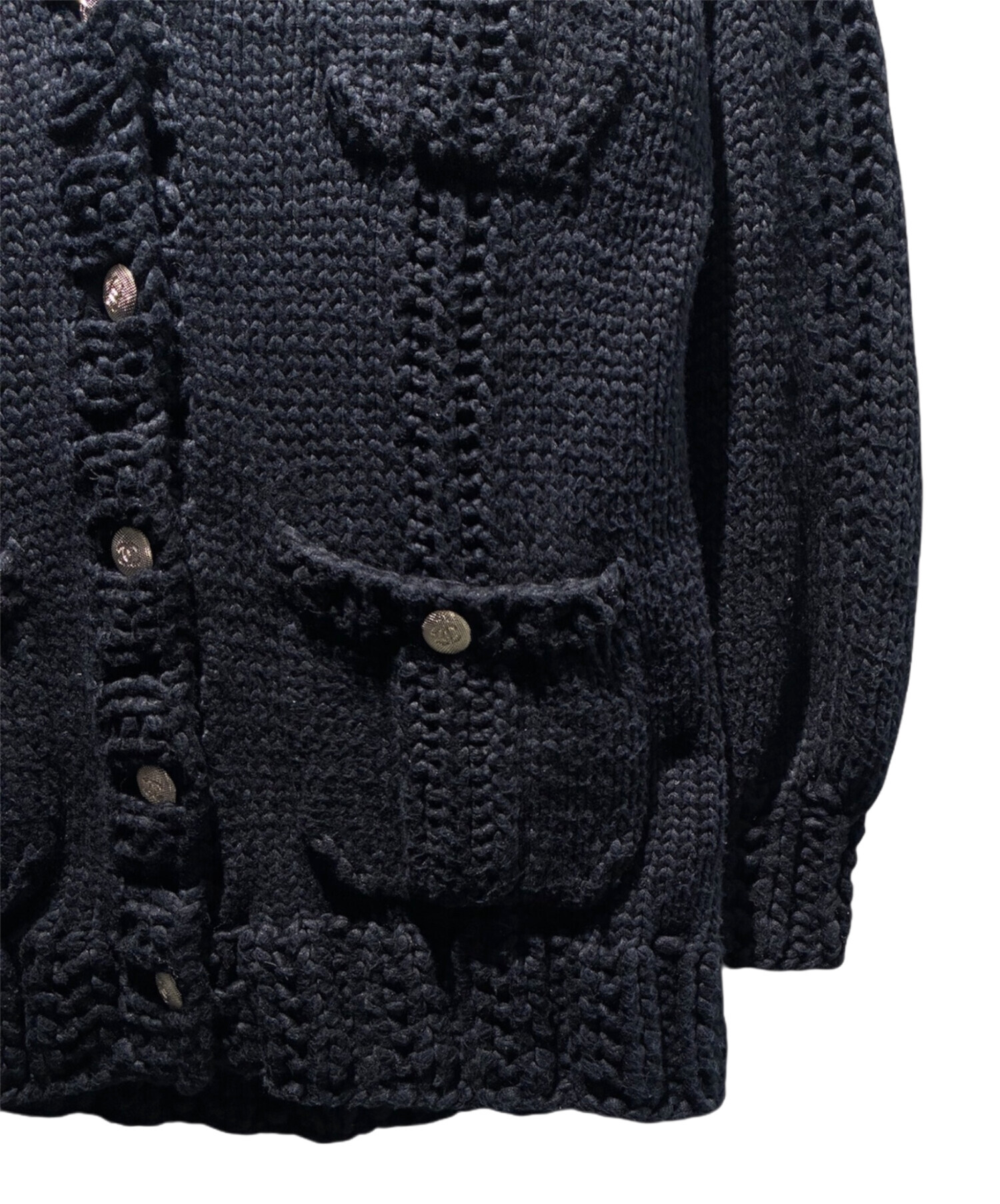 中古・古着通販】CHANEL (シャネル) ローゲージニットカーディガン