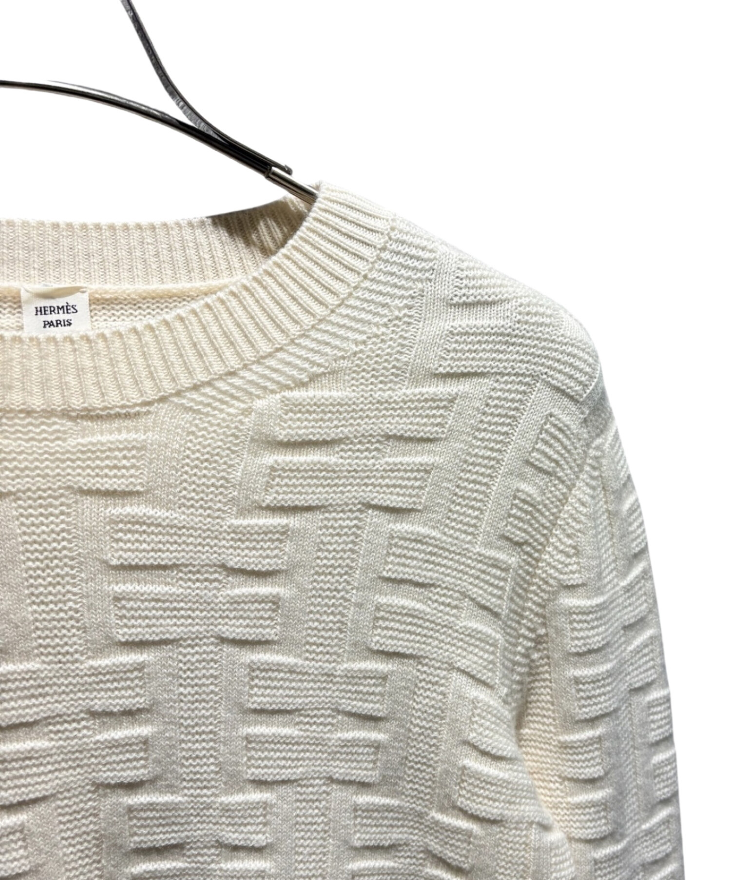 中古・古着通販】HERMES (エルメス) ヴァージンウールジャガードニット
