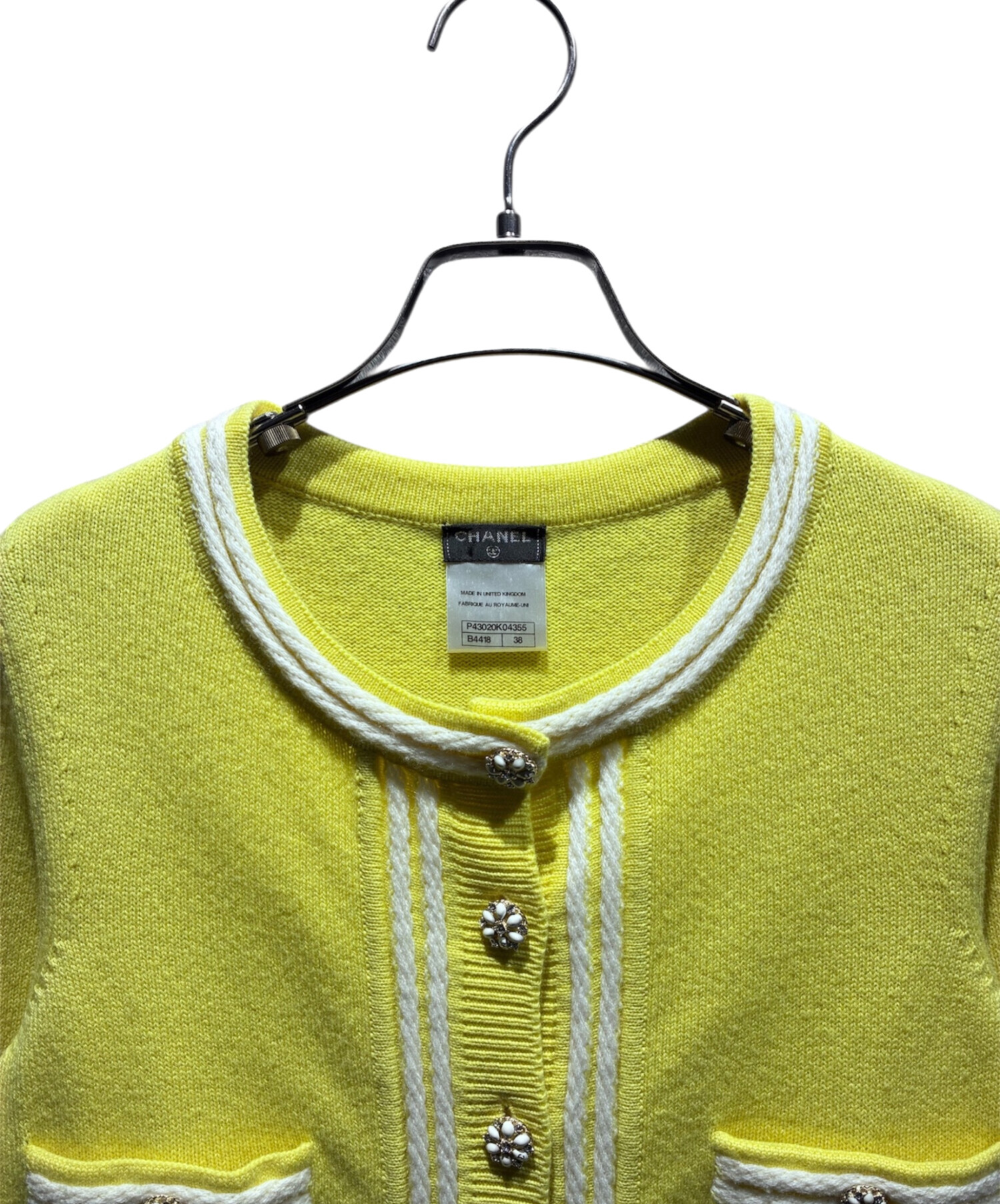 中古・古着通販】CHANEL (シャネル) ココボタンカシミヤカーディガン