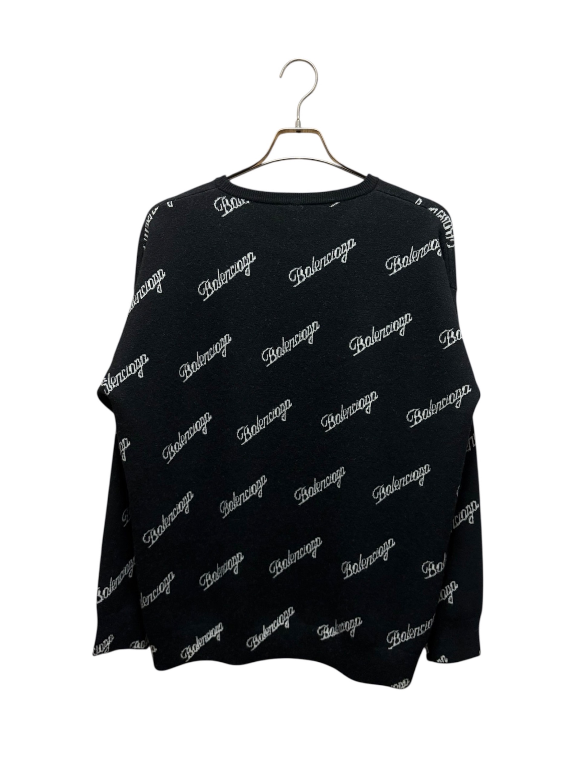 中古・古着通販】BALENCIAGA (バレンシアガ) スクリプトロゴクルー 