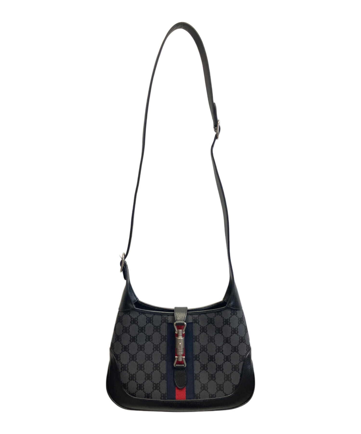 【美品】バレンシアガ ショルダーバッグ ジャッキー 肩掛け ブラック　576 中古・古着通販】BALENCIAGA (バレンシアガ) GUCCI (グッチ