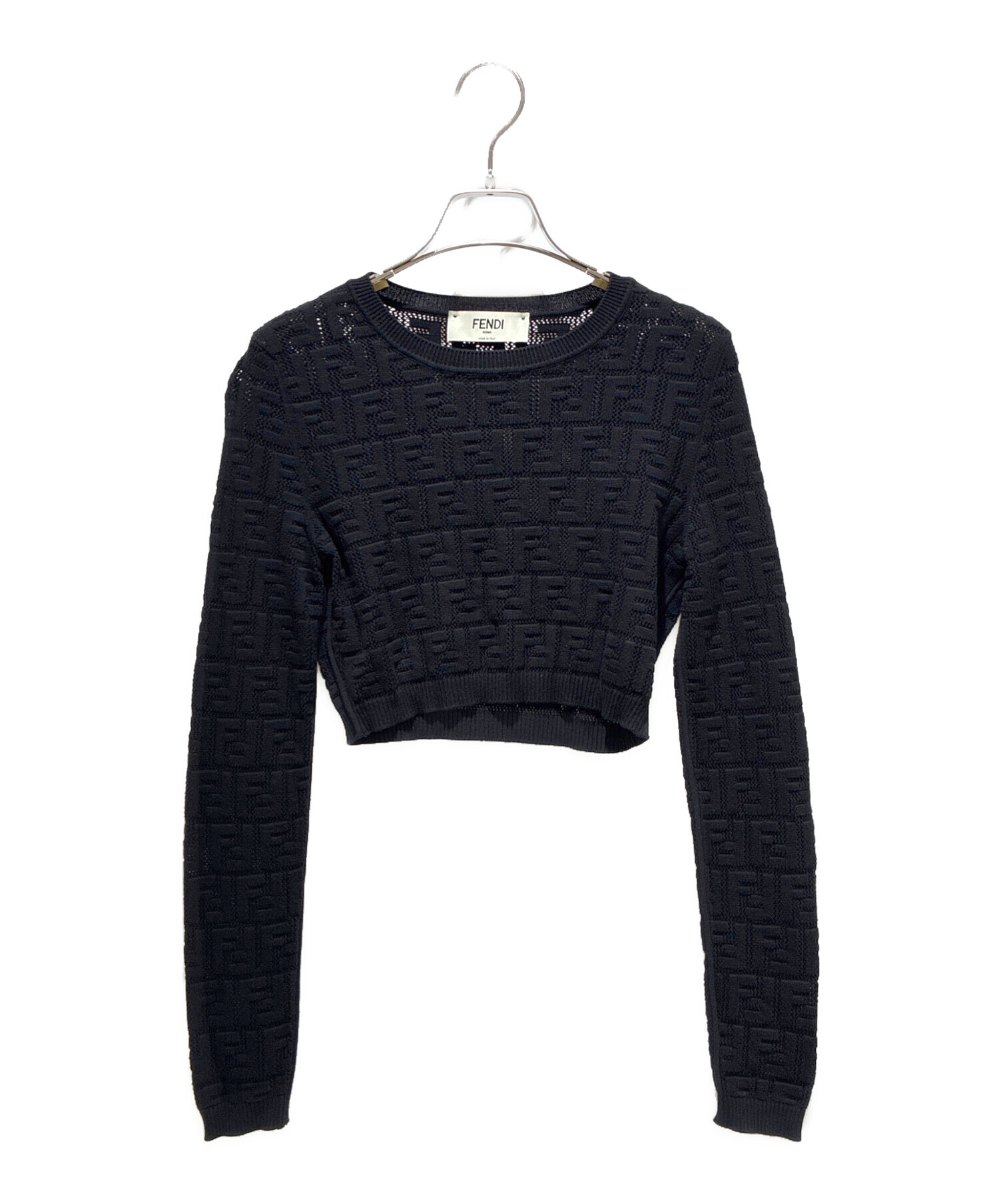 中古・古着通販】FENDI (フェンディ) ズッカニット ブラック サイズ:36