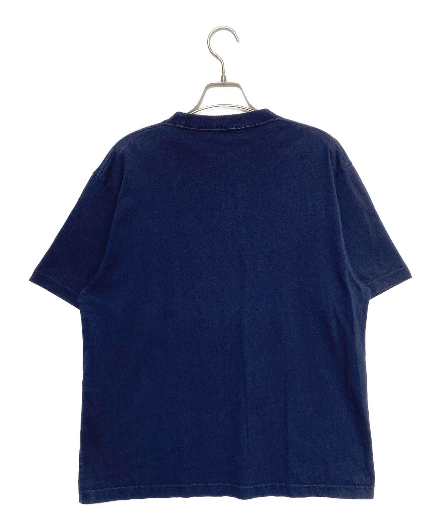 中古・古着通販】BALENCIAGA (バレンシアガ) ロゴTシャツ ネイビー 