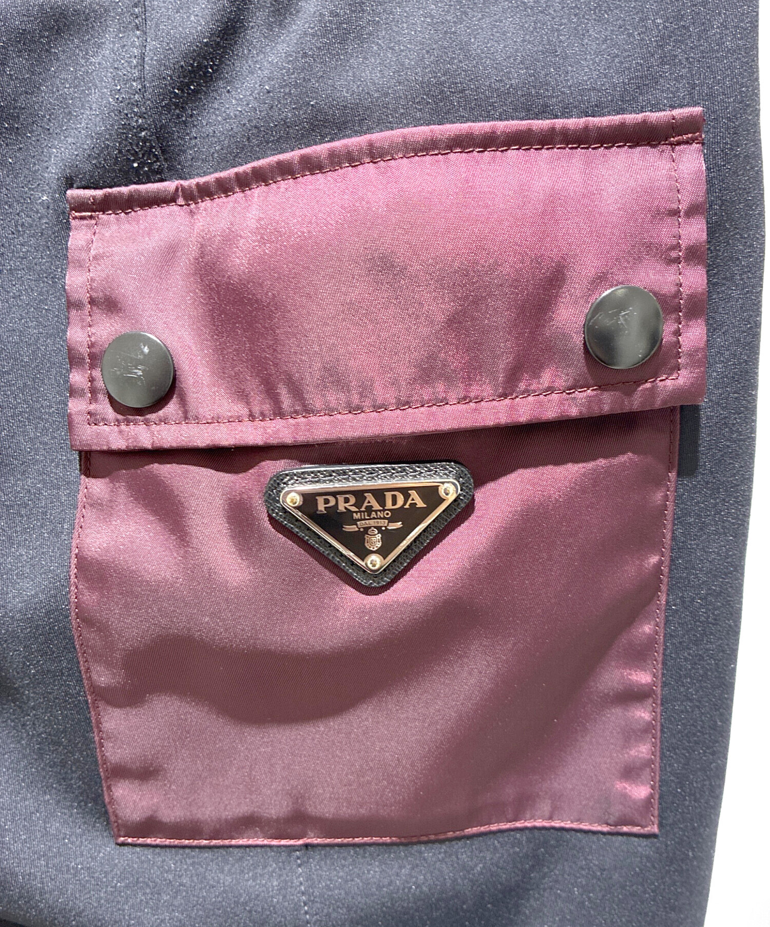 中古・古着通販】PRADA (プラダ) ロゴプレートスウェットパンツ