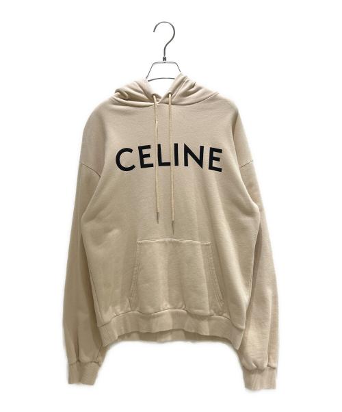 中古・古着通販】CELINE (セリーヌ) ロゴパーカー ベージュ サイズ:S 中古・古着通販】CELINE (セリーヌ) ロゴパーカー ベージュ サイズ:S