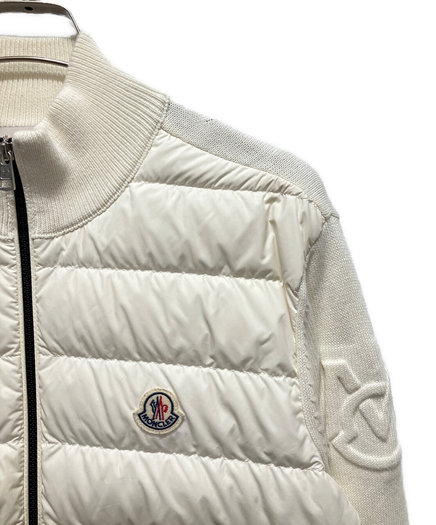 中古・古着通販】MONCLER (モンクレール) Knit-Panel Down Jacket