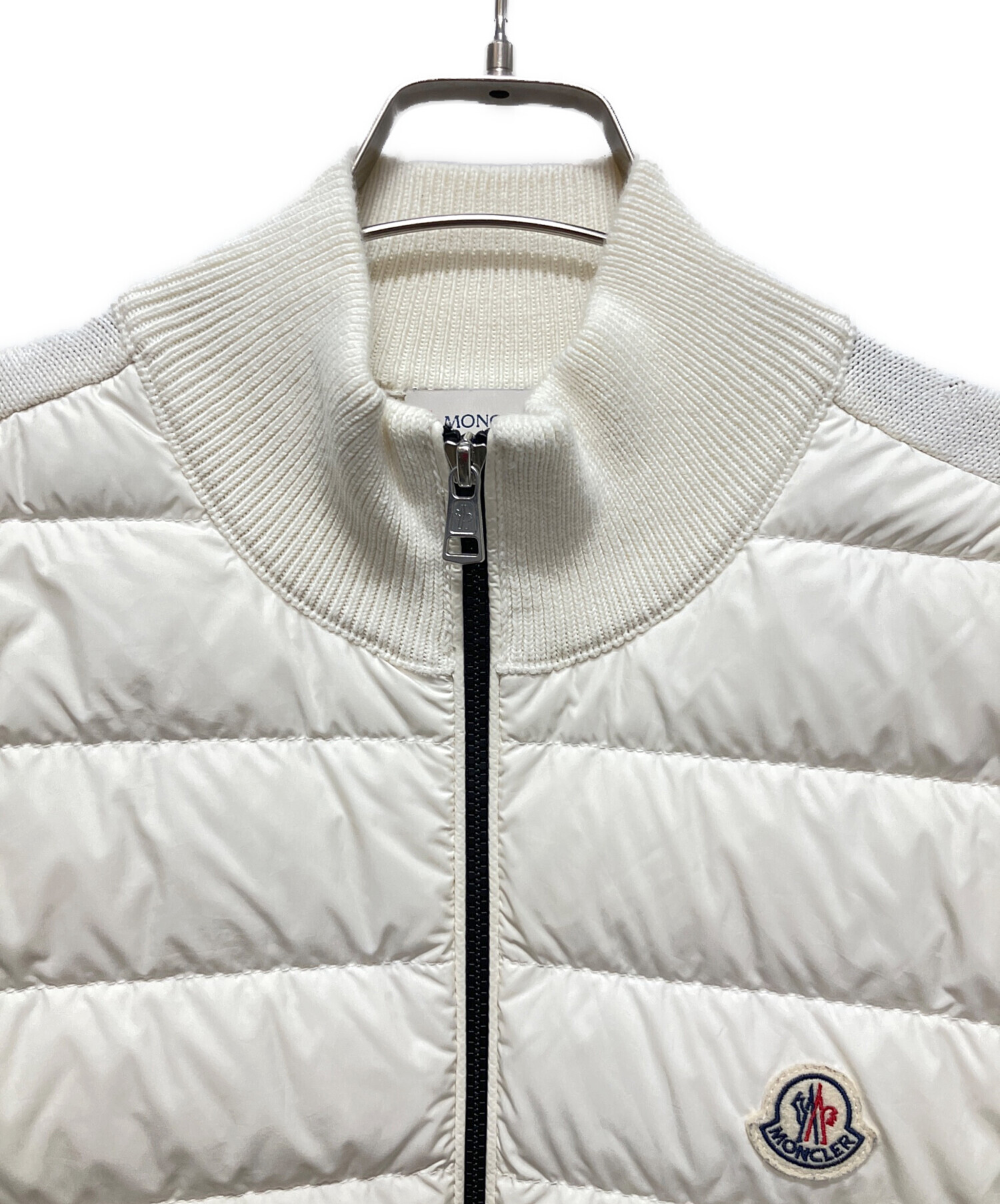 中古・古着通販】MONCLER (モンクレール) Knit-Panel Down Jacket 