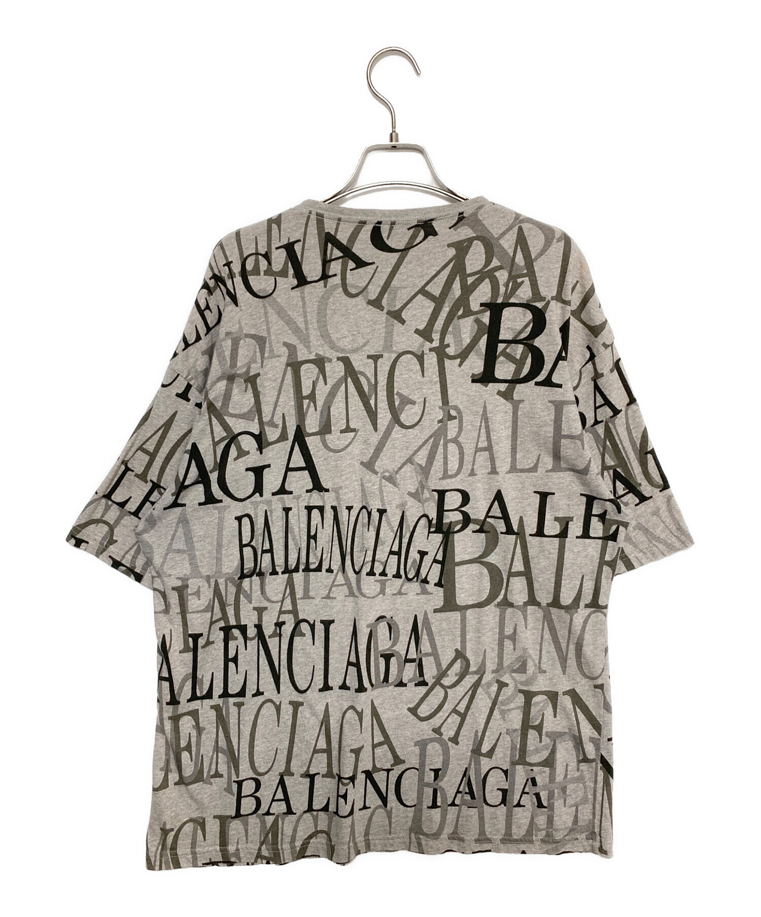 中古・古着通販】BALENCIAGA (バレンシアガ) ロゴTシャツ グレー