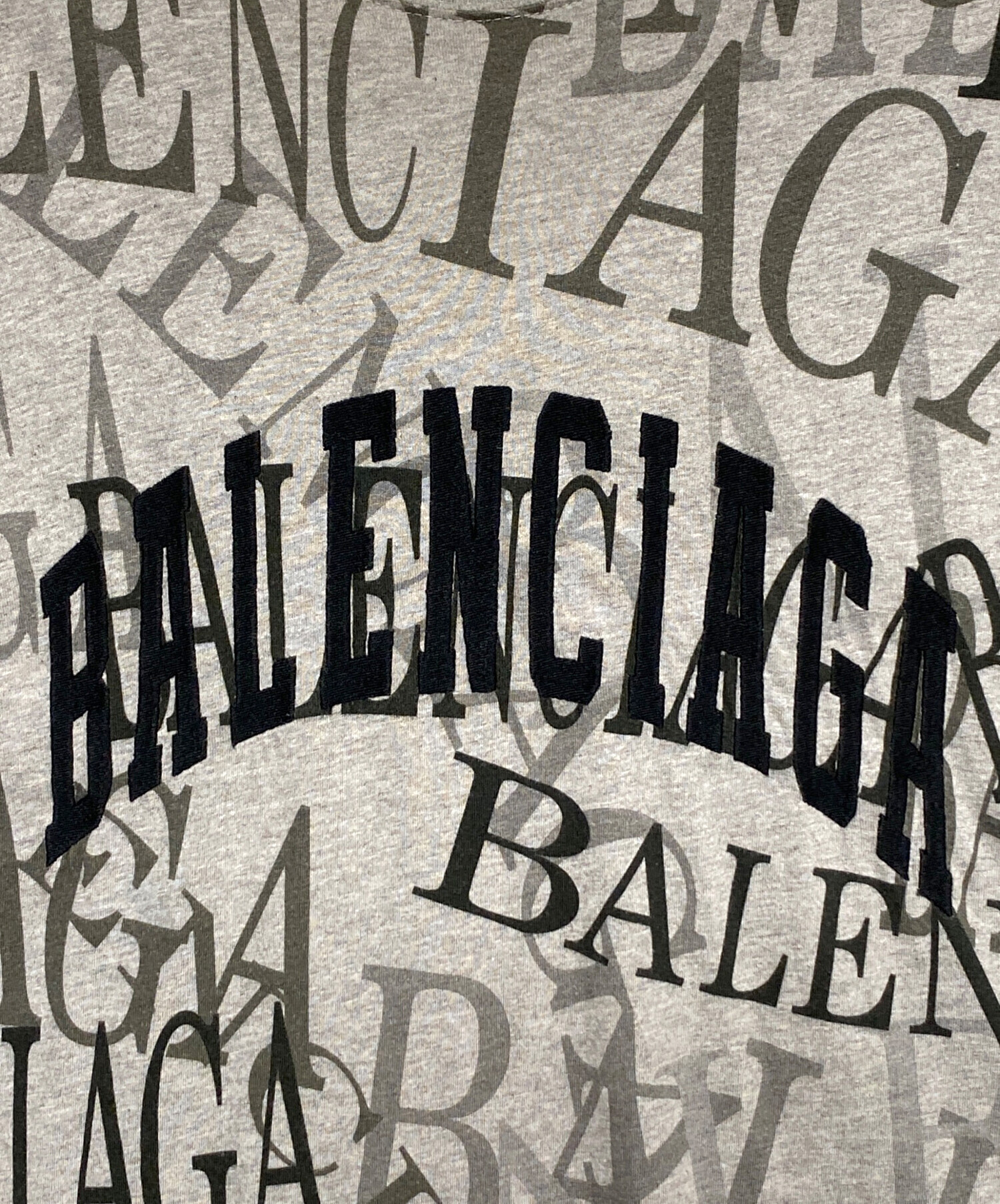 中古・古着通販】BALENCIAGA (バレンシアガ) ロゴTシャツ グレー