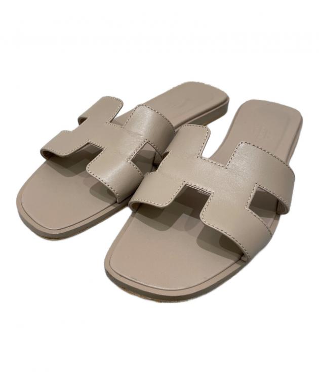 中古・古着通販】HERMES (エルメス) オランサンダル エトゥープ サイズ