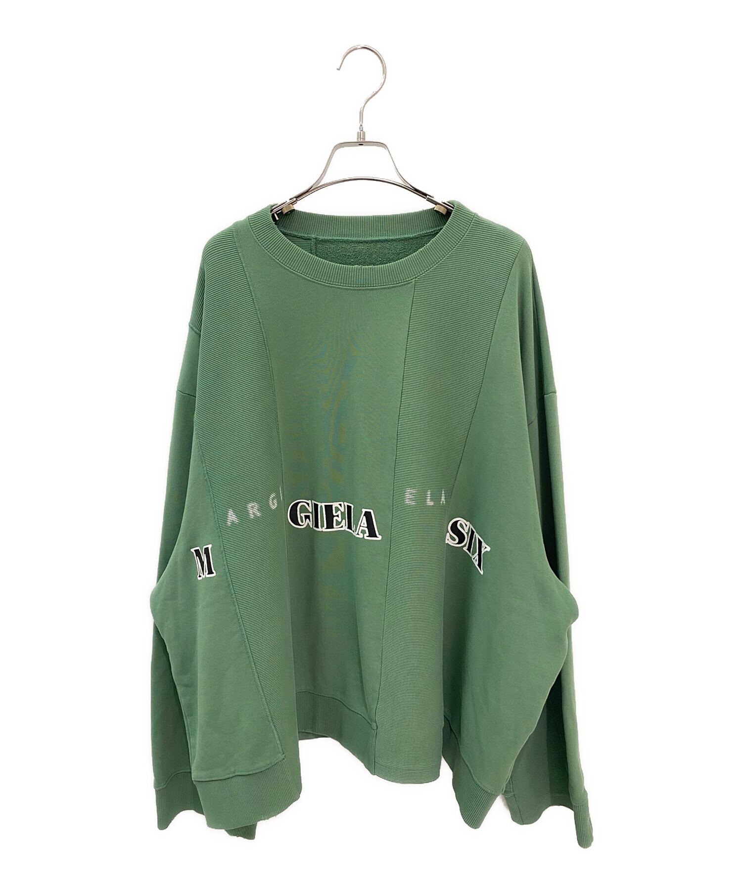 未使用 MM6 Maison Margielaスウェット MM6 - MM6 MAISON MARGIELA 24AW S パネルスウェットシャツの