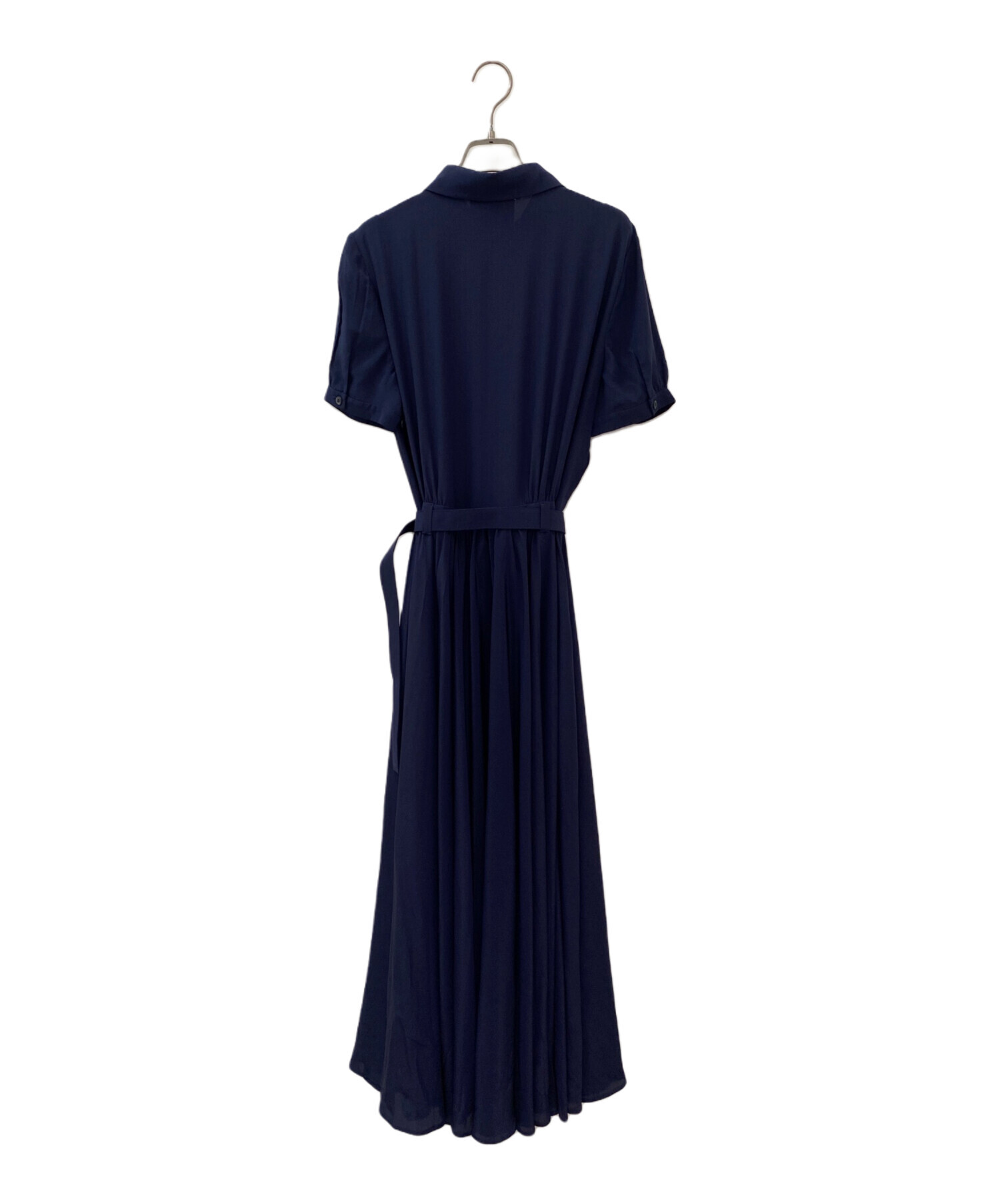 中古・古着通販】MIU MIU (ミュウミュウ) ロゴベルトシルクワンピース