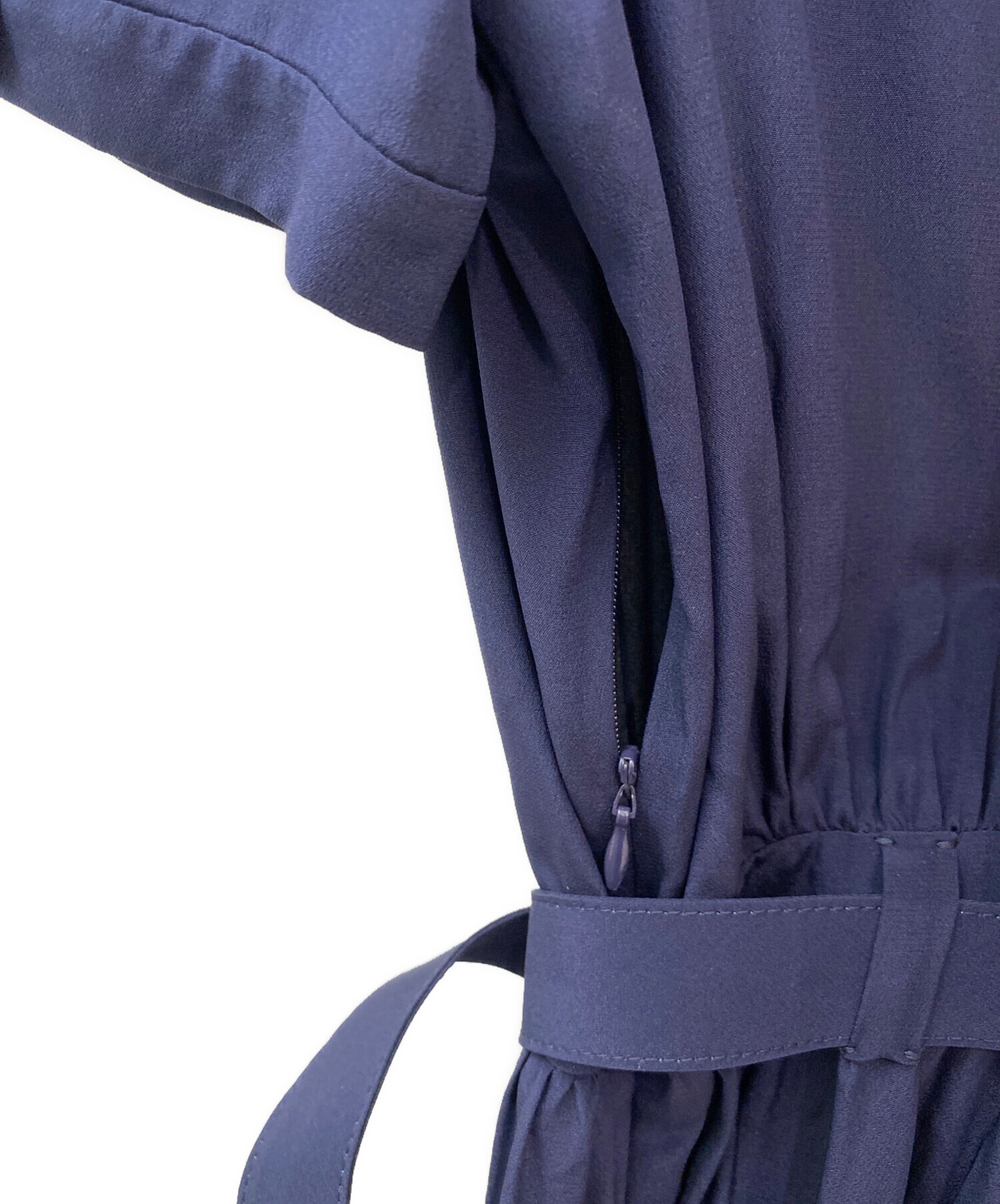 中古・古着通販】MIU MIU (ミュウミュウ) ロゴベルトシルクワンピース