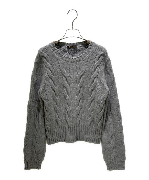 Loro Piana ロロピアーナ ニット カシミヤ シルク グレー 48サイズ Loro Piana ロロピアーナ ニット カシミヤ シルク グレー 48サイズ
