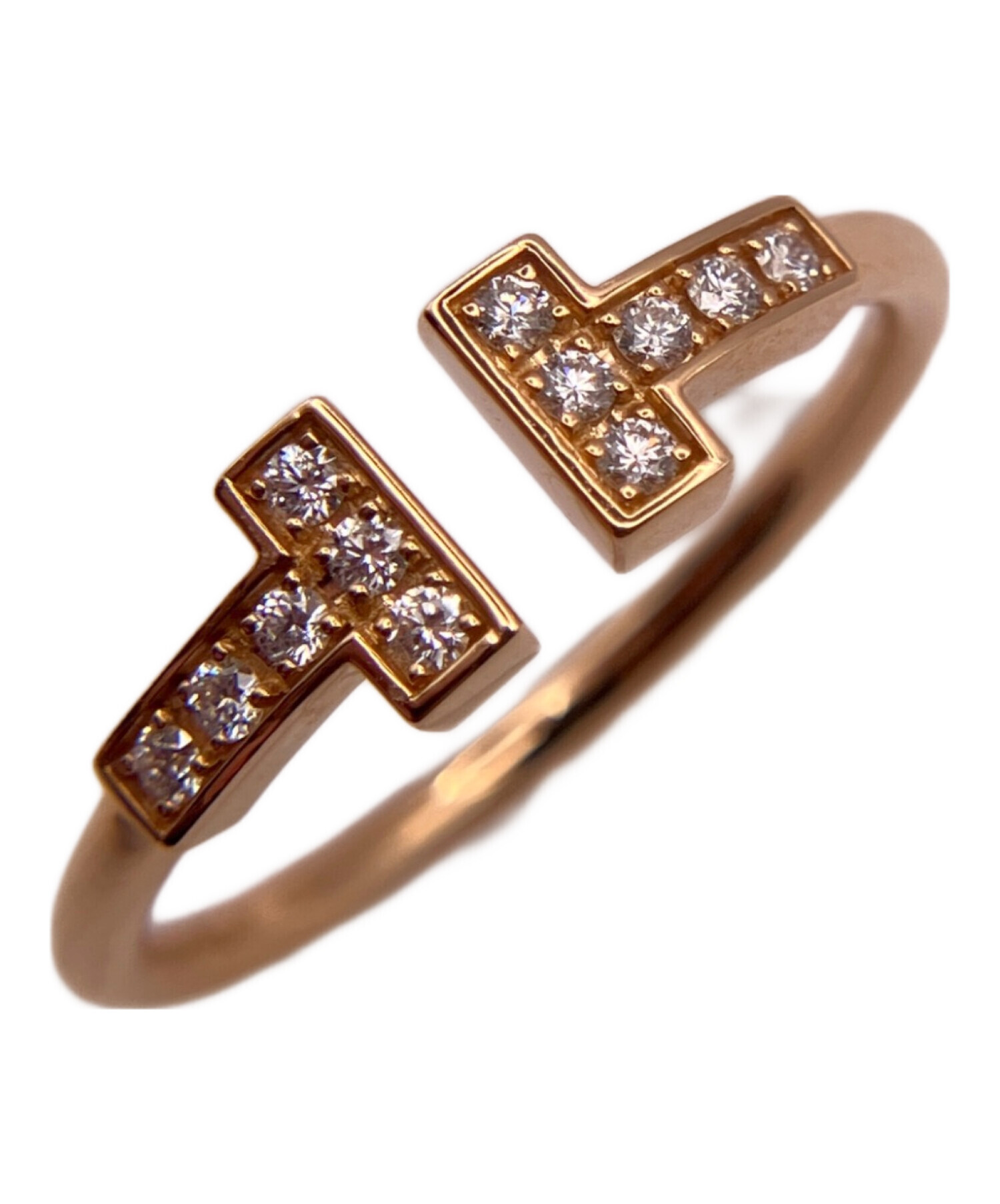 中古・古着通販】TIFFANY & Co. (ティファニー) Tワイヤーダイヤリング 