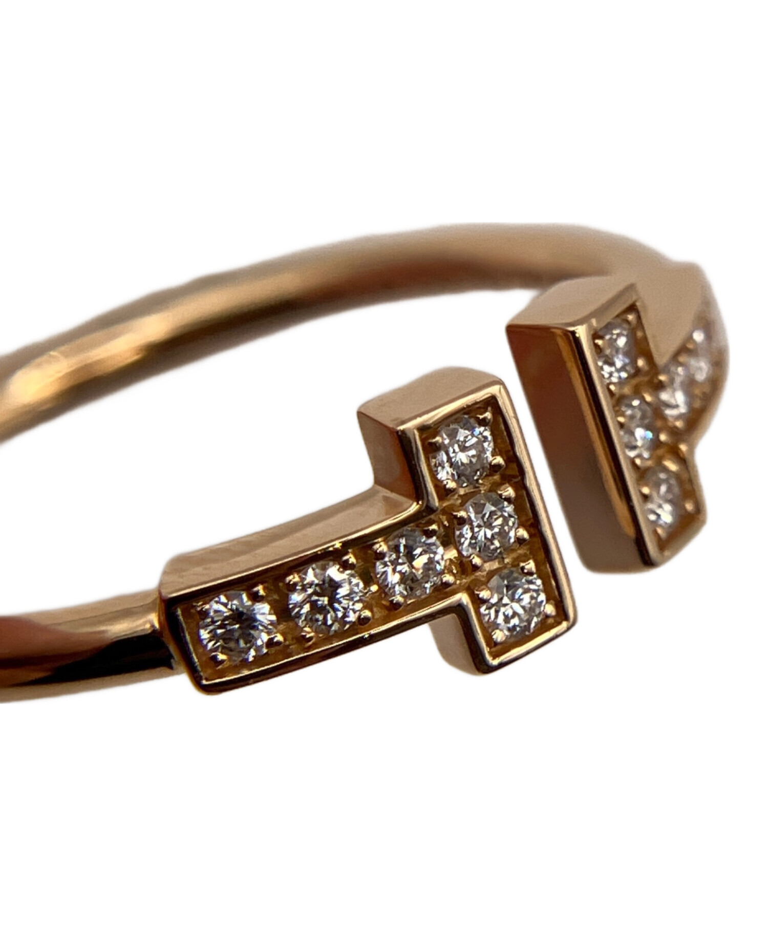 中古・古着通販】TIFFANY & Co. (ティファニー) Tワイヤーダイヤリング 