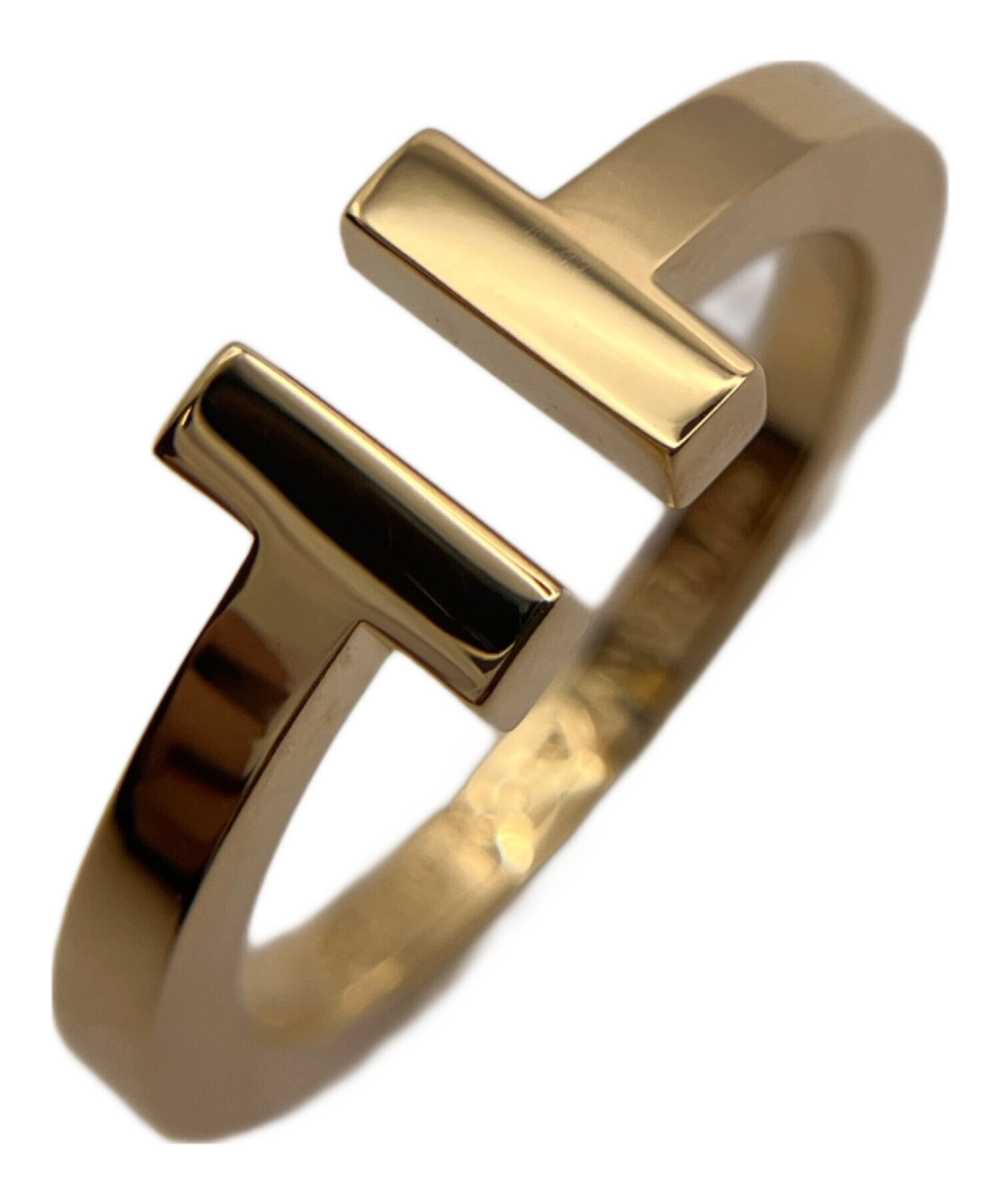 tk　Tiffany & Co. Tスクエアリング19号イエローゴールド 中古・古着通販】TIFFANY & Co. (ティファニー) Tスクエアリング