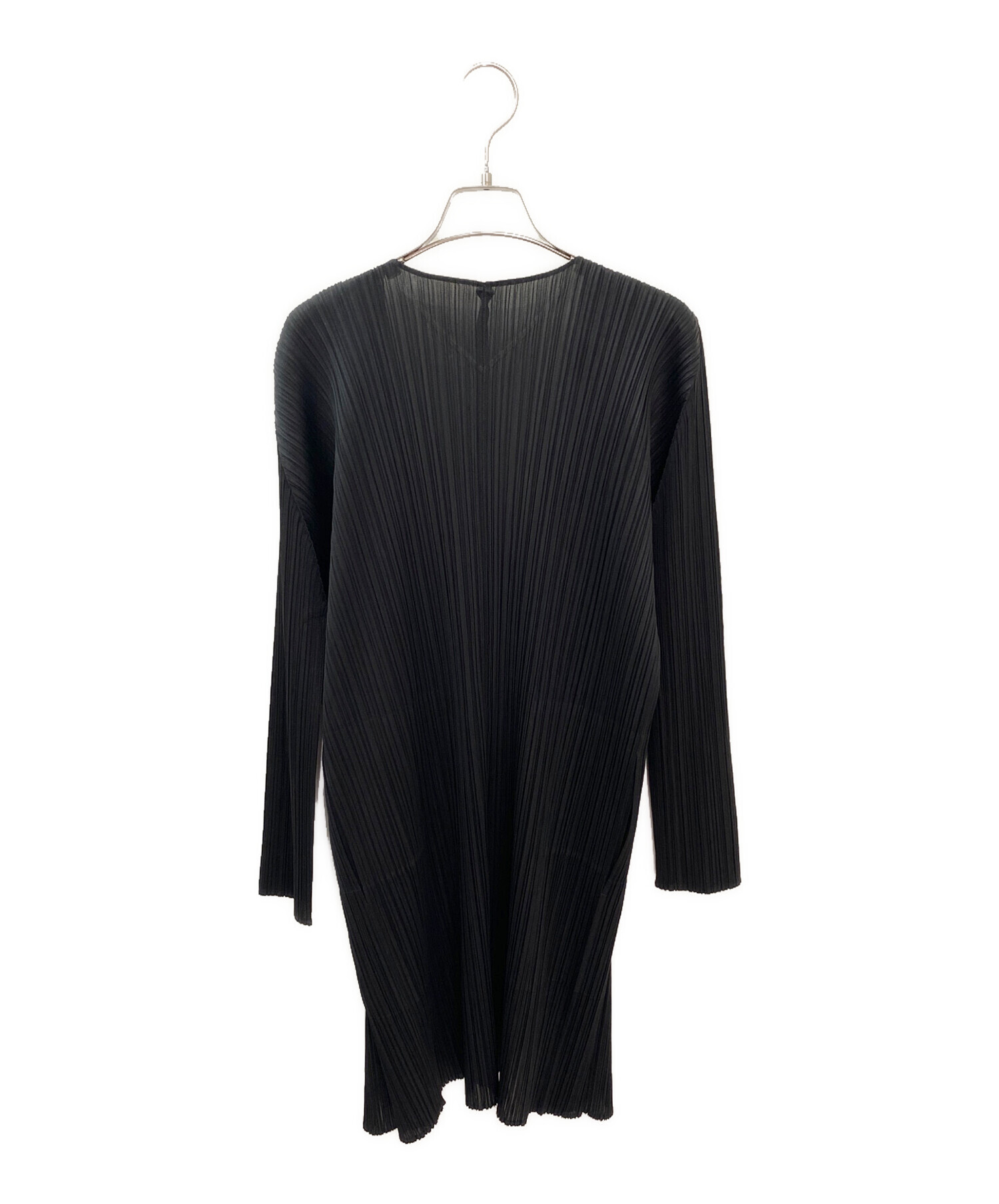 PLEATS PLEASE ブラックカーディガン サイズ3 PLEATS PLEASE メッシュ