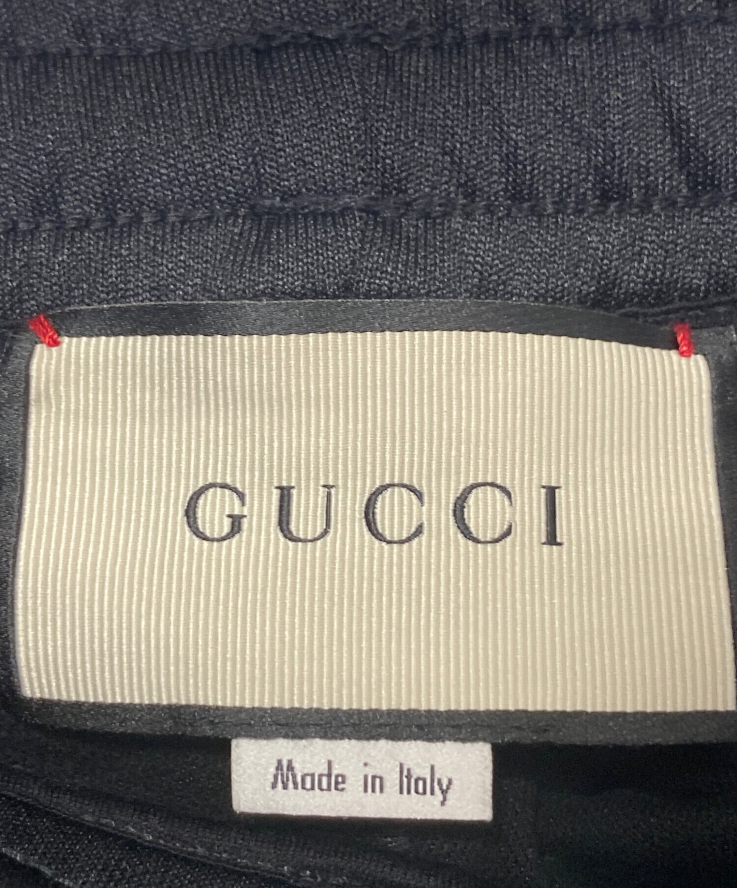 中古・古着通販】GUCCI (グッチ) テクニカルジャージーパンツ ブラック