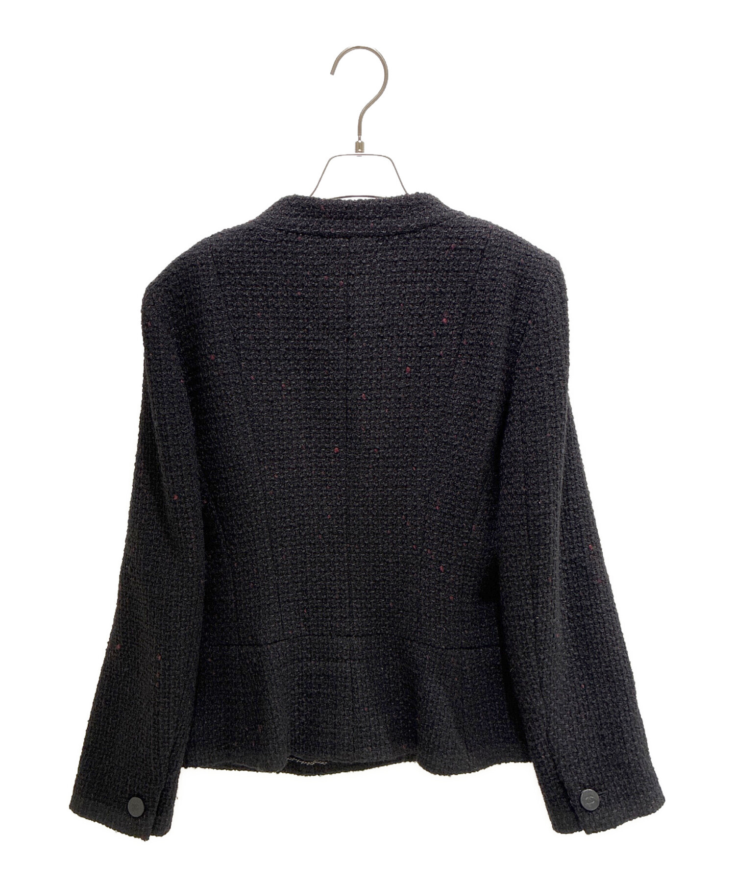 中古・古着通販】CHANEL (シャネル) 01AW ココボタンノーカラー 