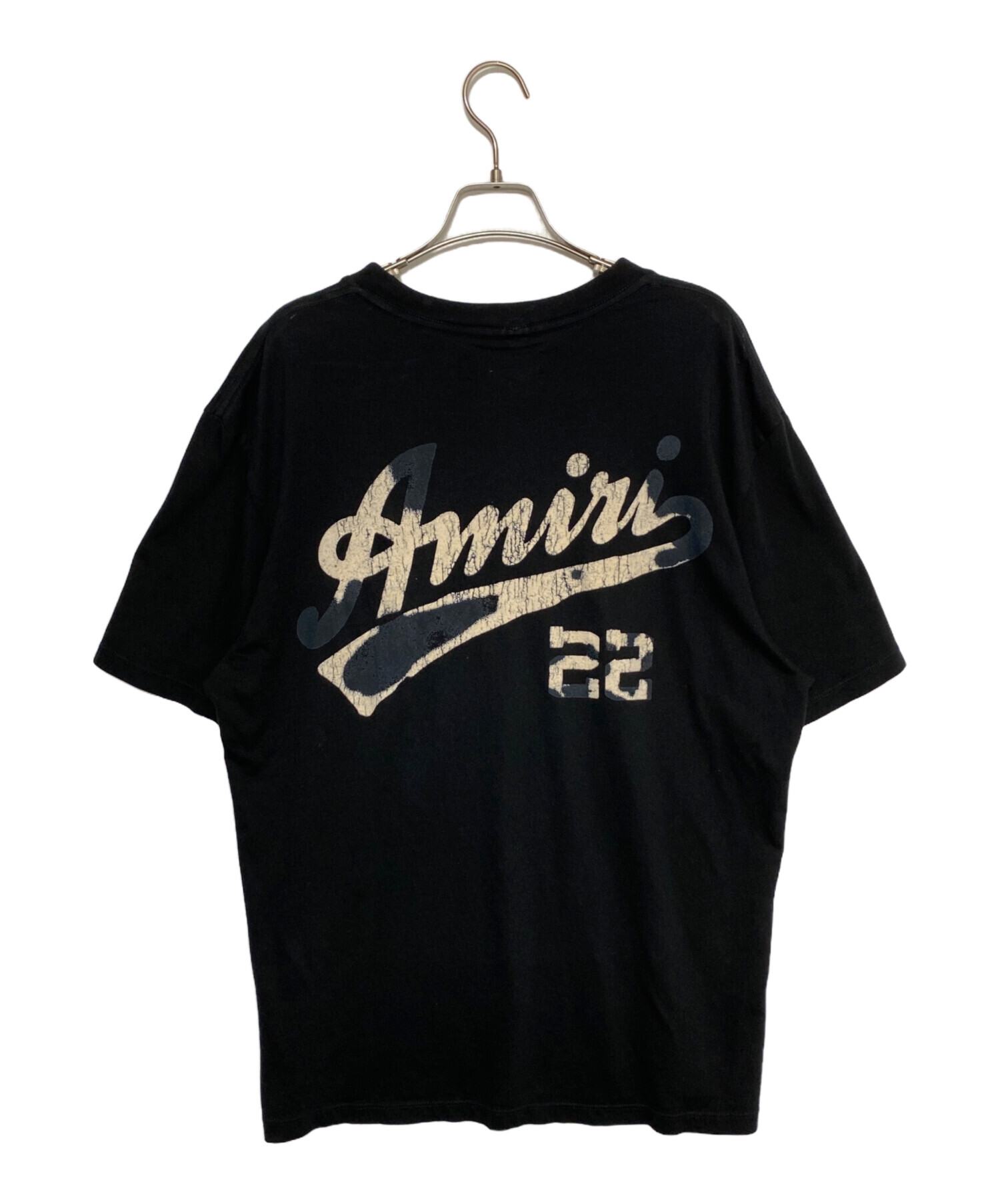 中古・古着通販】AMIRI (アミリ) ロゴTシャツ ブラック サイズ