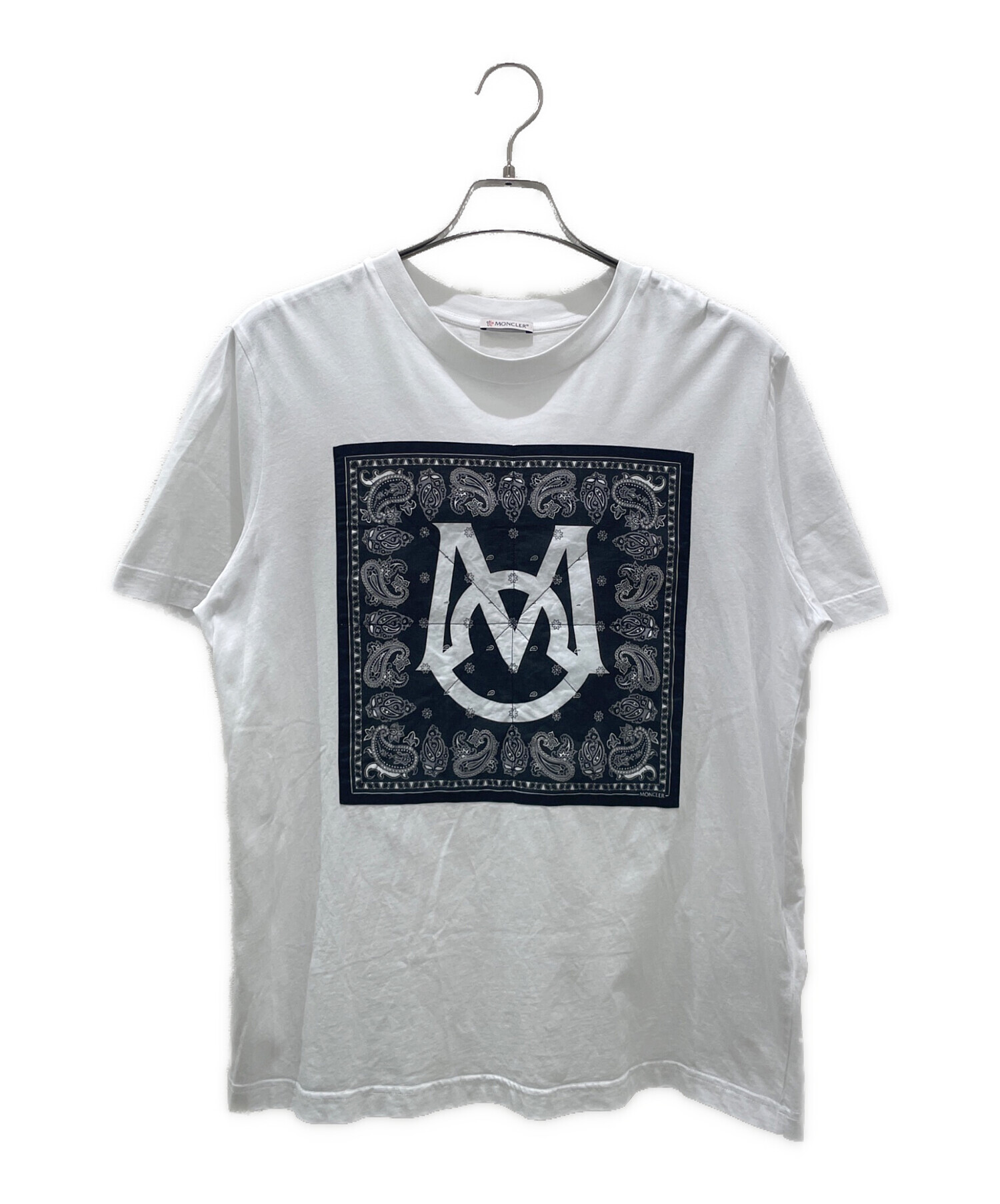 ⭐️クリーニング済⭐️モンクレールカットソー 中古・古着通販】MONCLER (モンクレール) バンダナロゴTシャツ/SS