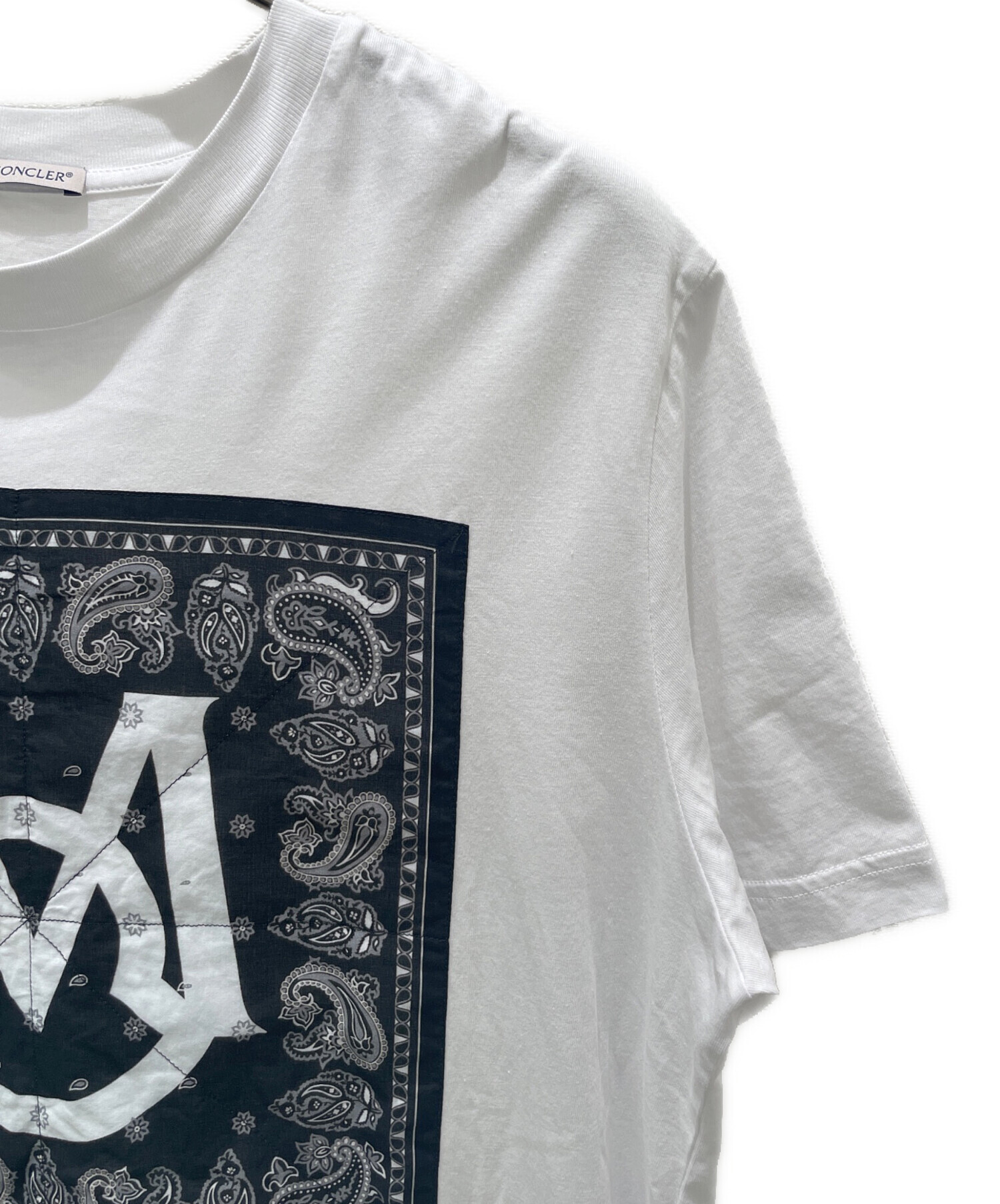 中古・古着通販】MONCLER (モンクレール) バンダナロゴTシャツ/SS