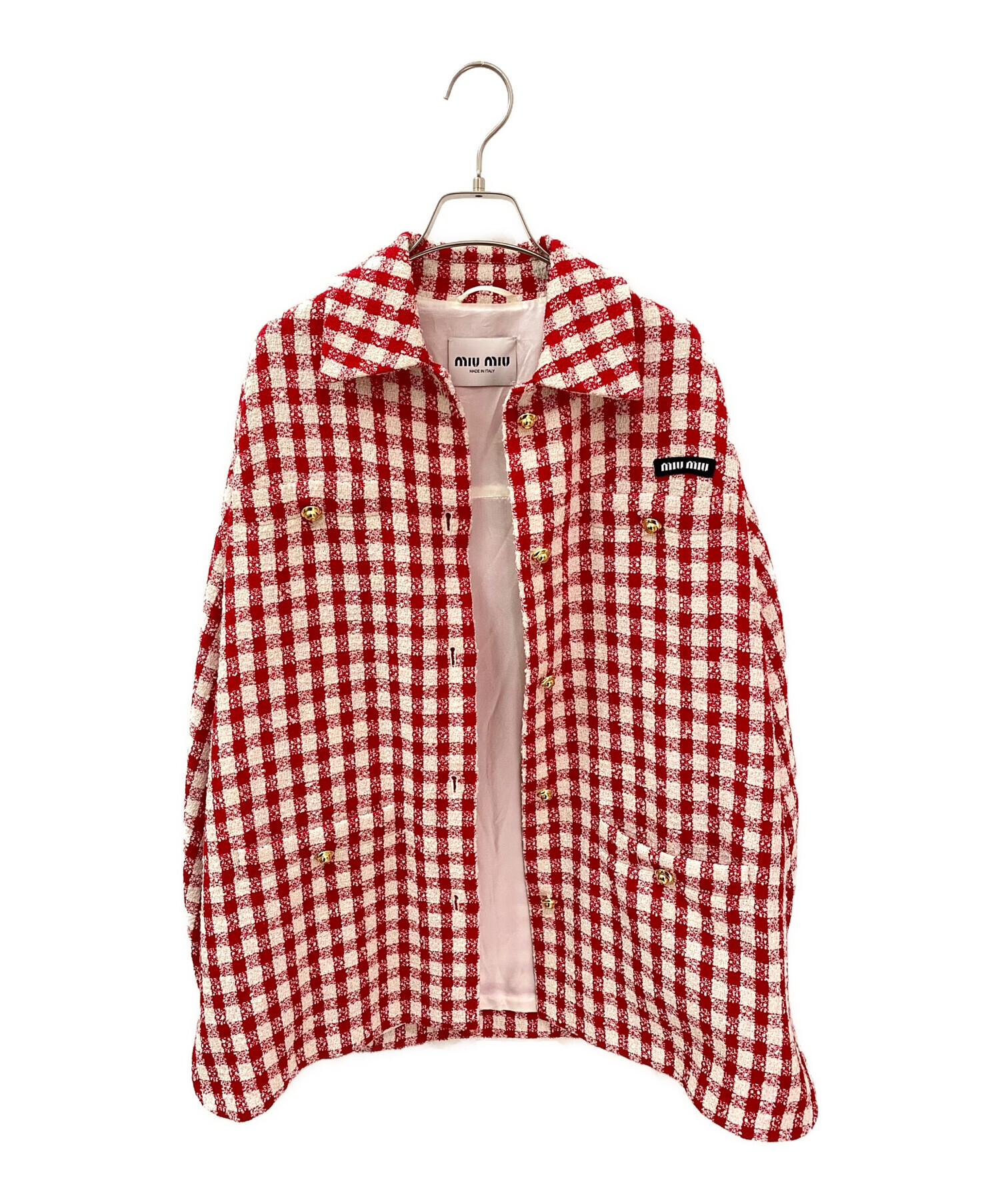 中古・古着通販】MIU MIU (ミュウミュウ) ギンガムチェックツイード