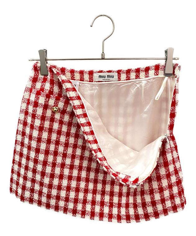 中古・古着通販】MIU MIU (ミュウミュウ) ギンガムチェックツイード