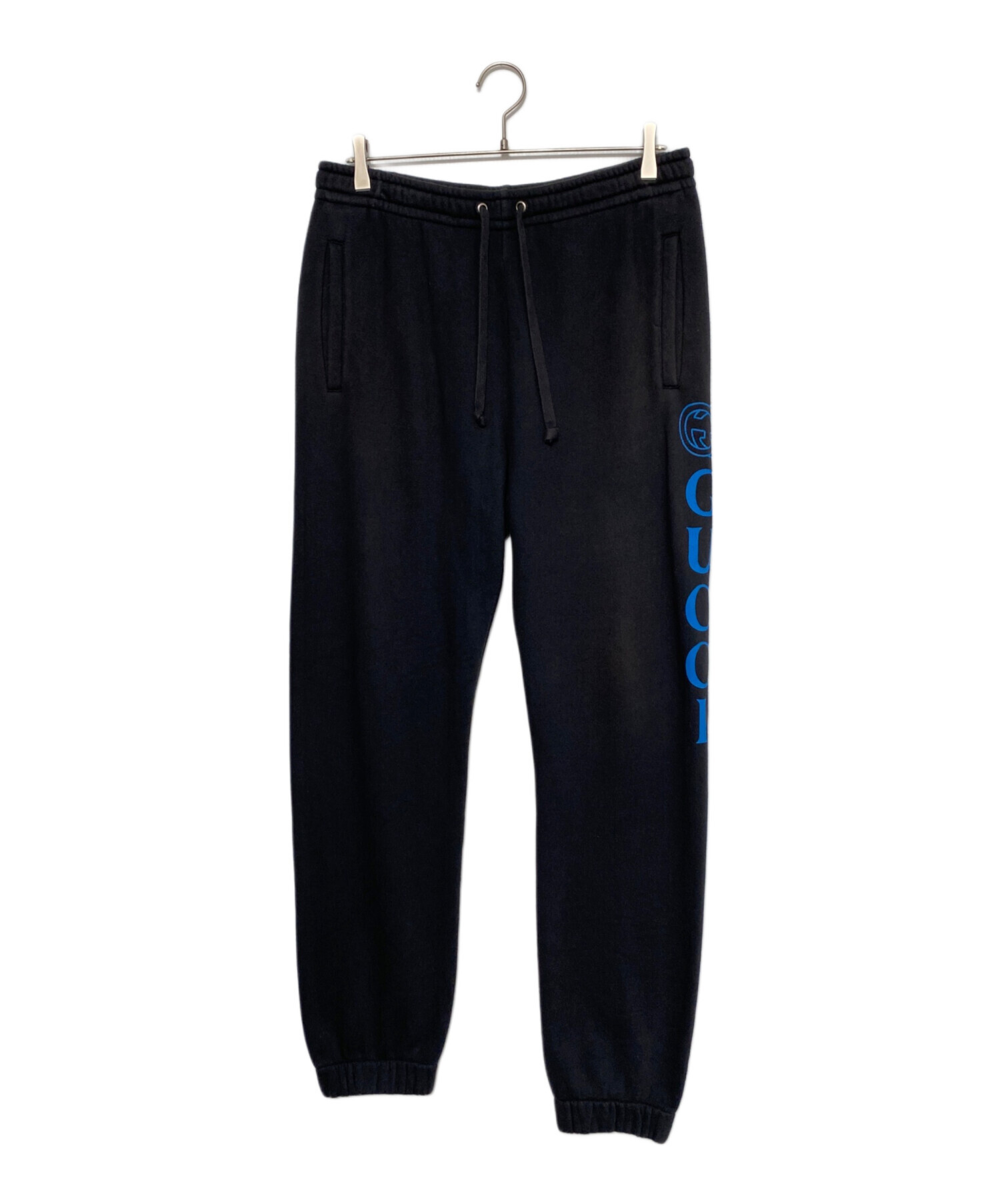 中古・古着通販】GUCCI (グッチ) ロゴスウェットパンツ ブラック