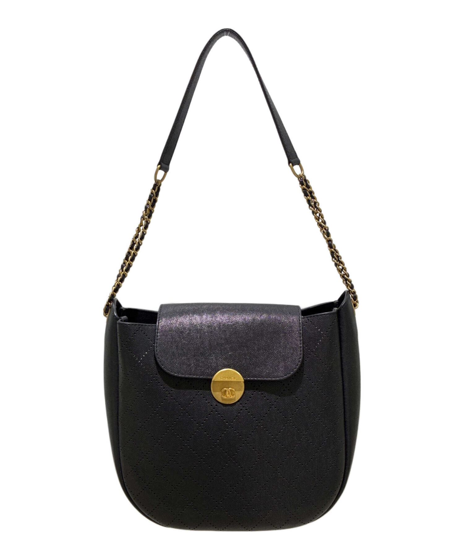 中古・古着通販】CHANEL (シャネル) フラップホーボーチェーン