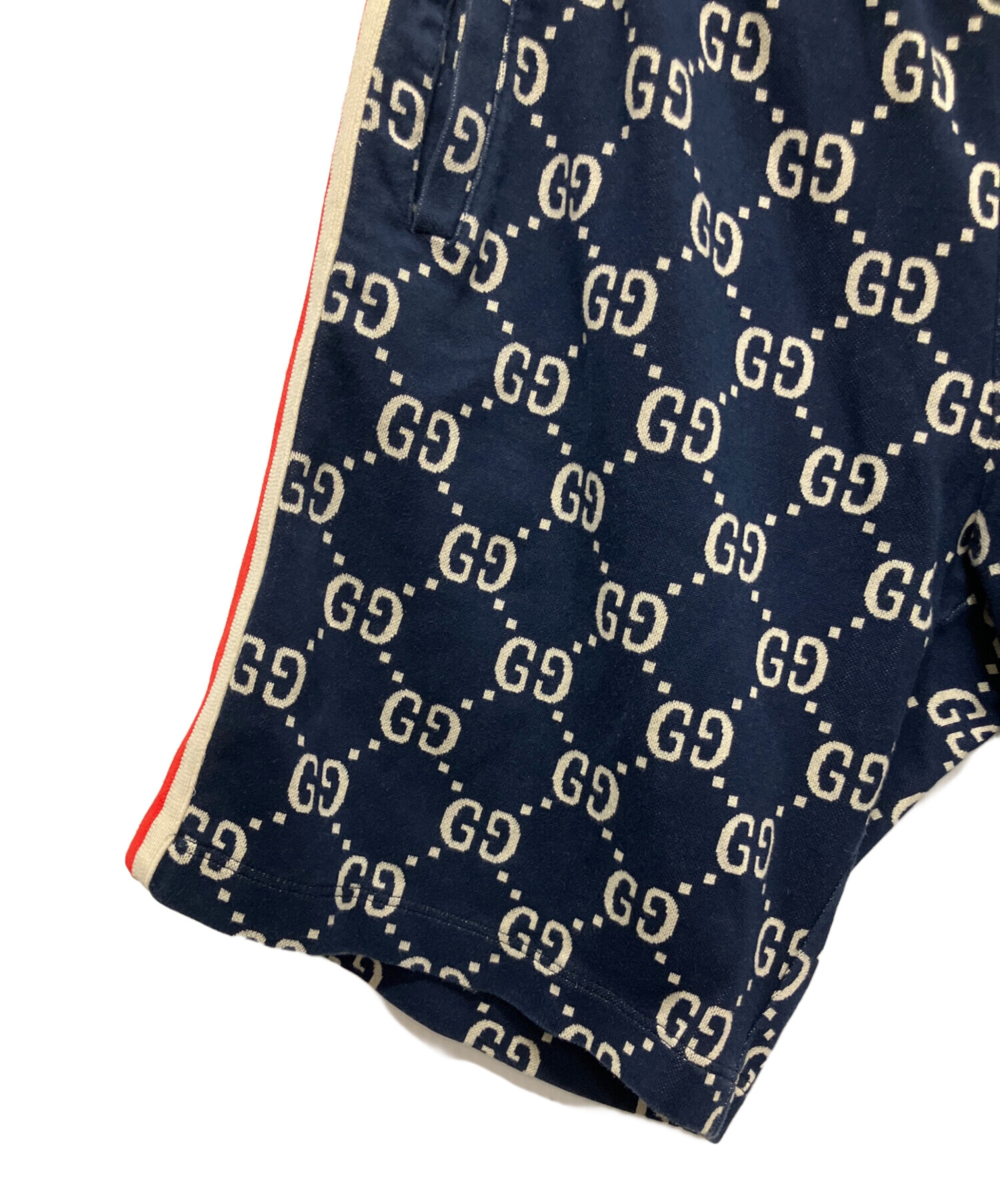 GUCCI　ハーフパンツ　ネイビー　46 GUCCI ハーフパンツ ネイビー 46