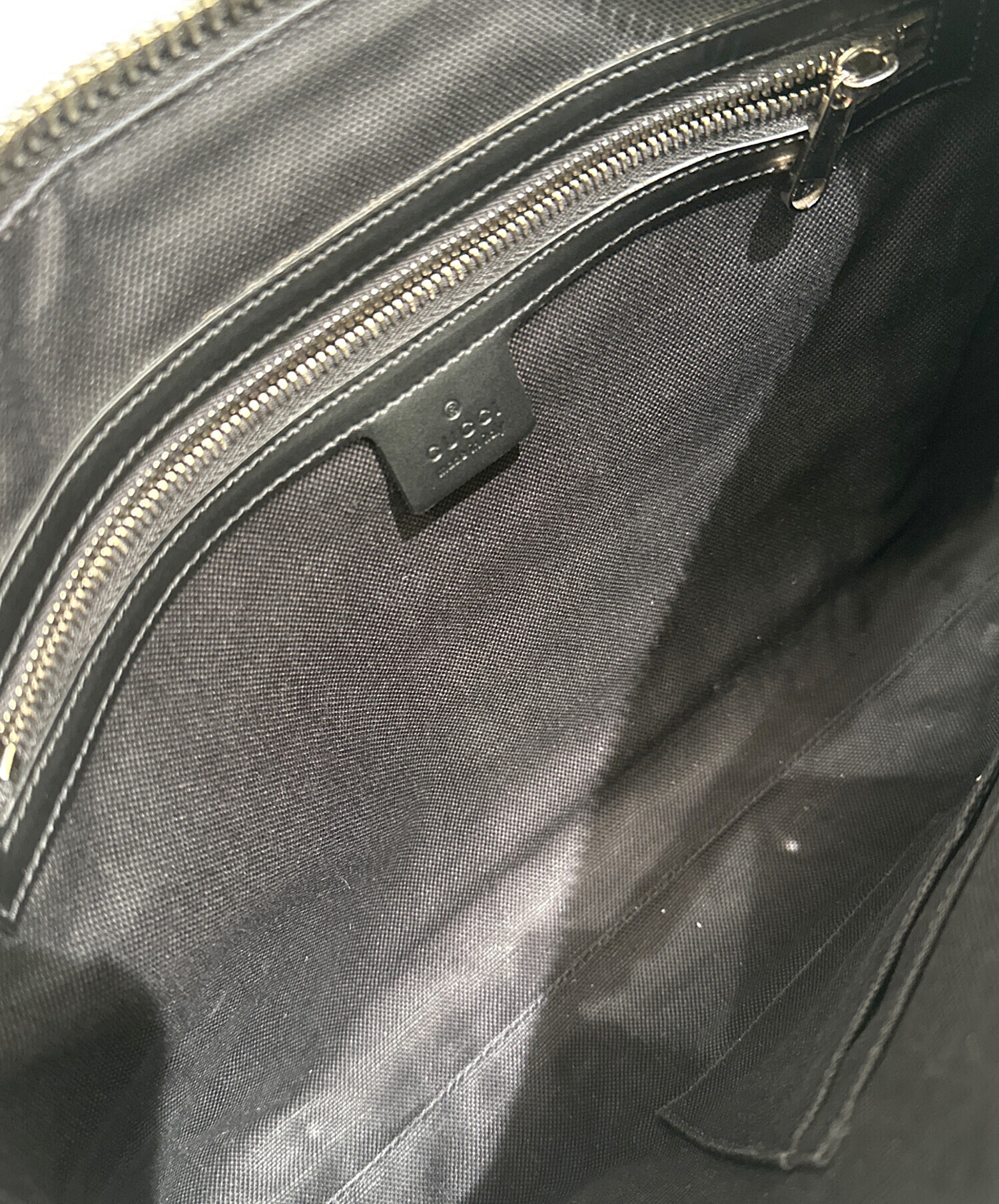 中古・古着通販】GUCCI (グッチ) GG総柄ショルダーバッグ ブラック 