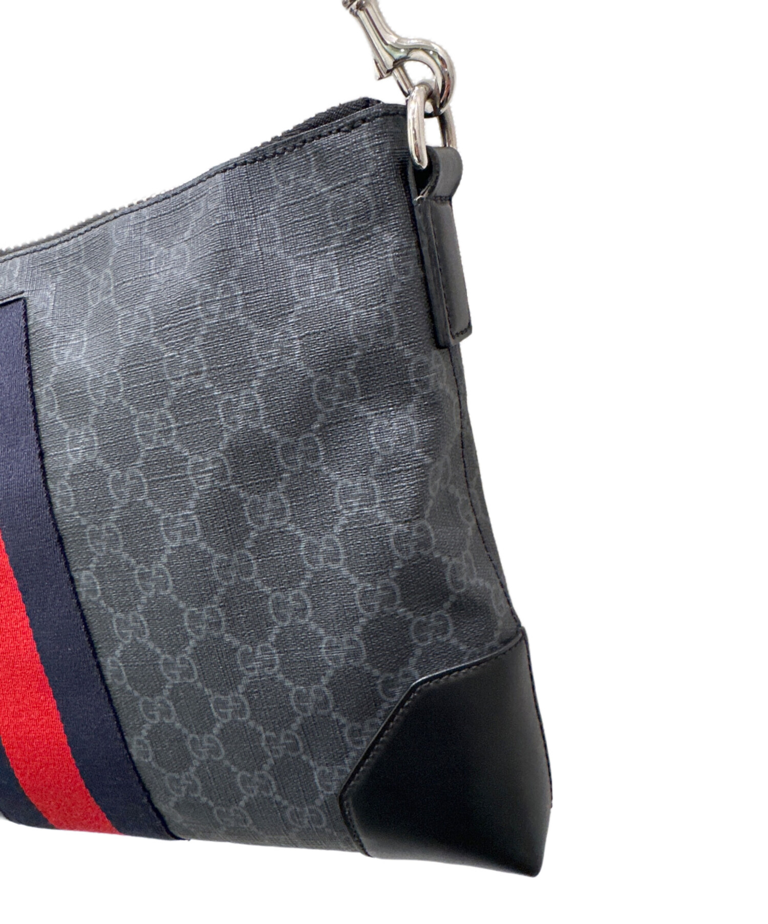 中古・古着通販】GUCCI (グッチ) GG総柄ショルダーバッグ ブラック 