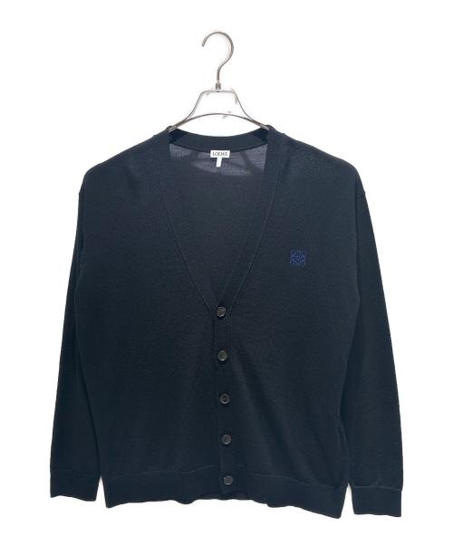 ロエベ　カーディガン　ブラック　Mサイズ 中古・古着通販】LOEWE (ロエベ) アナグラムロゴ ニットカーディガン