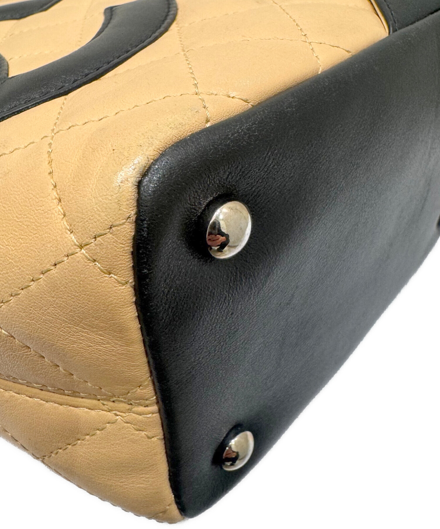 中古・古着通販】CHANEL (シャネル) カンボンライン ミニトートバッグ