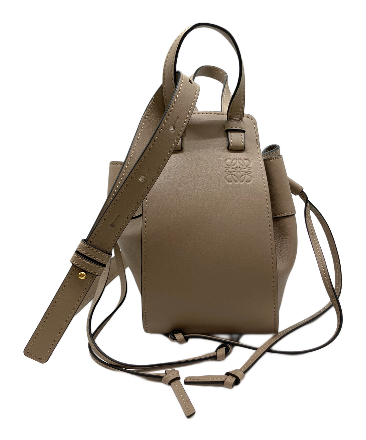 中古・古着通販】LOEWE (ロエベ) ハンモックミニバッグ ベージュ 