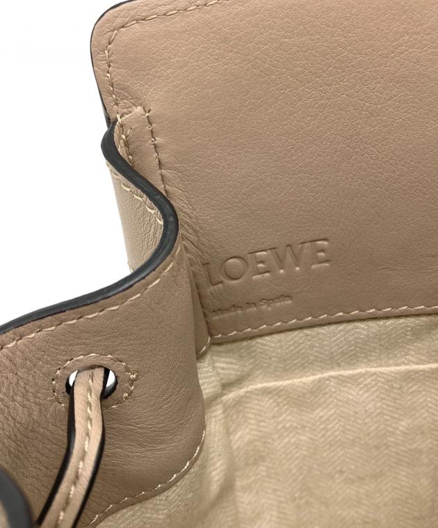 ロエベ⭐︎ハンモック⭐︎ミニ⭐︎中古美品⭐︎ LOEWE ベージュ/ブラック⭐︎生成りと革 中古・古着通販】LOEWE (ロエベ) ハンモックミニバッグ ベージュ